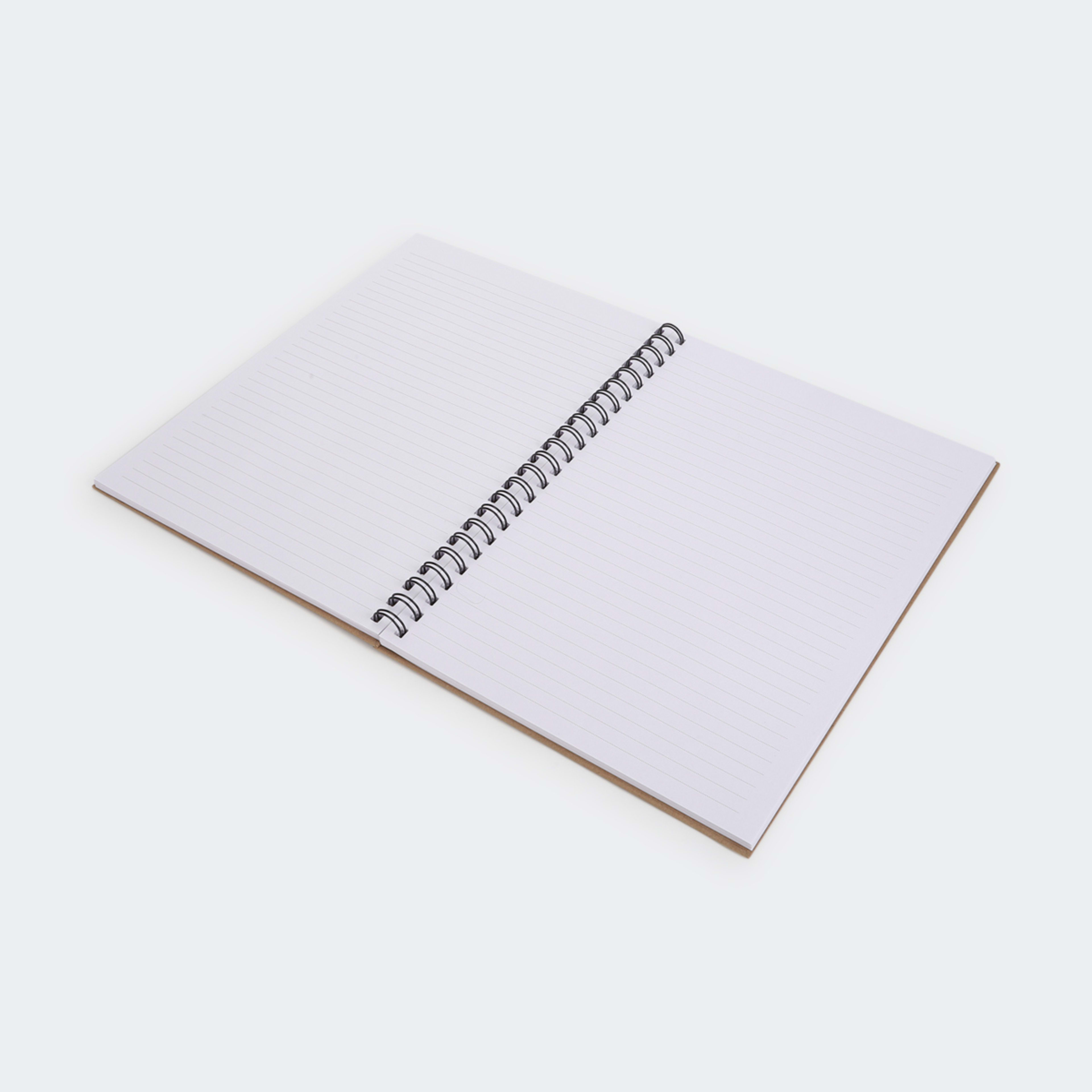 A4 Spiral Notebook Kraft Kmart