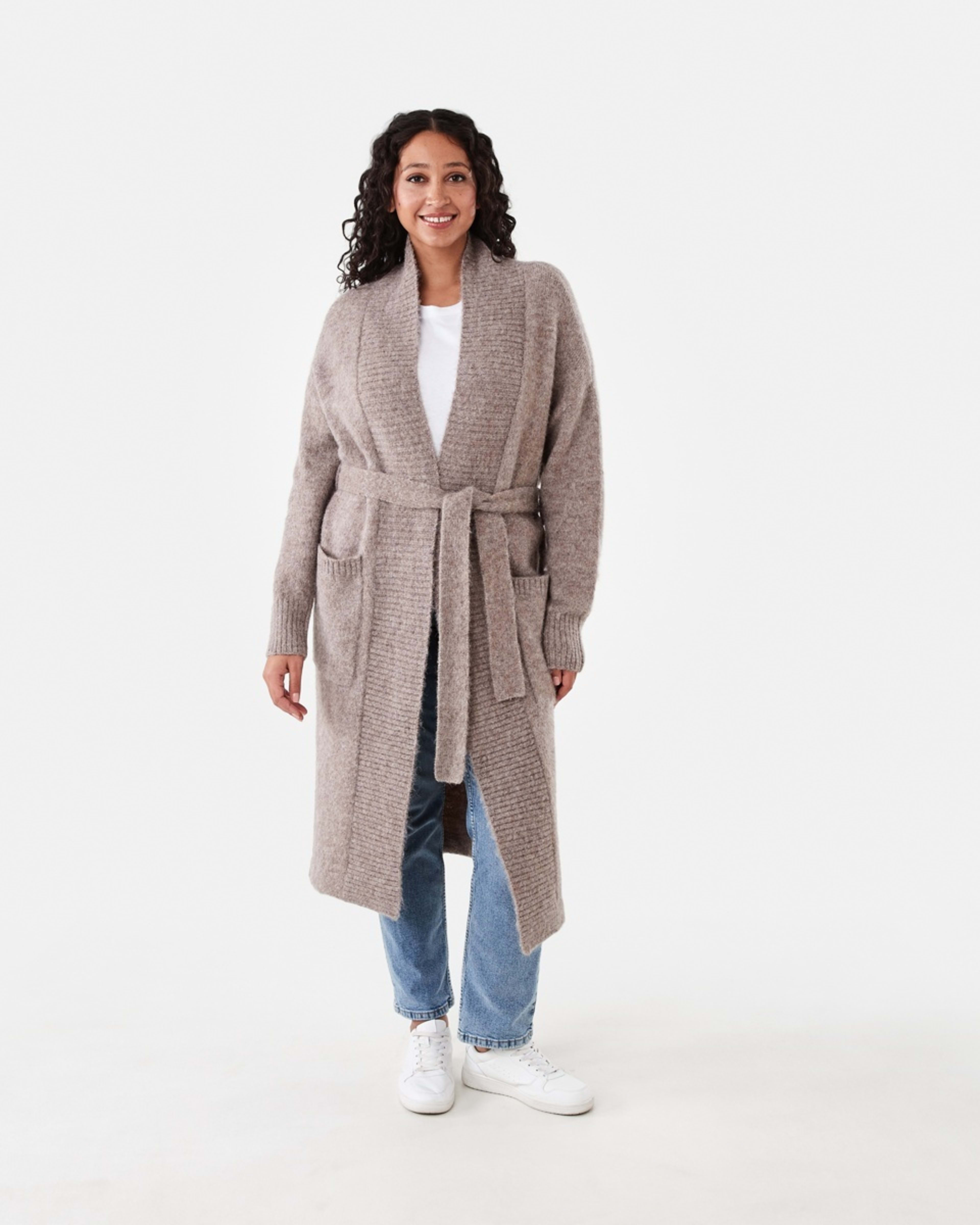 1 Longline Fluffy Cardigan Satelite M, 1 of 7