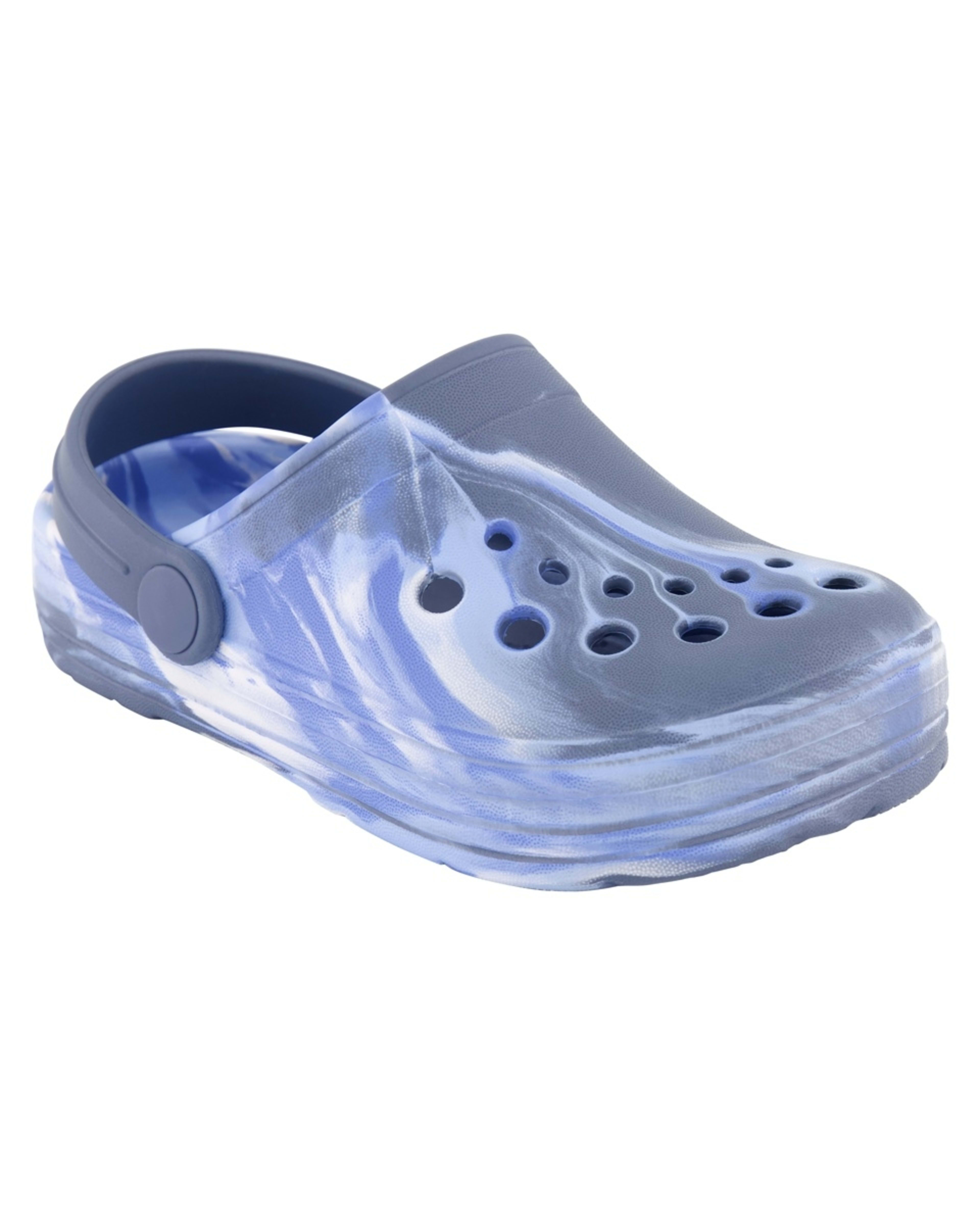 1 Junior Slip-On Clogs BLUE MARBLE