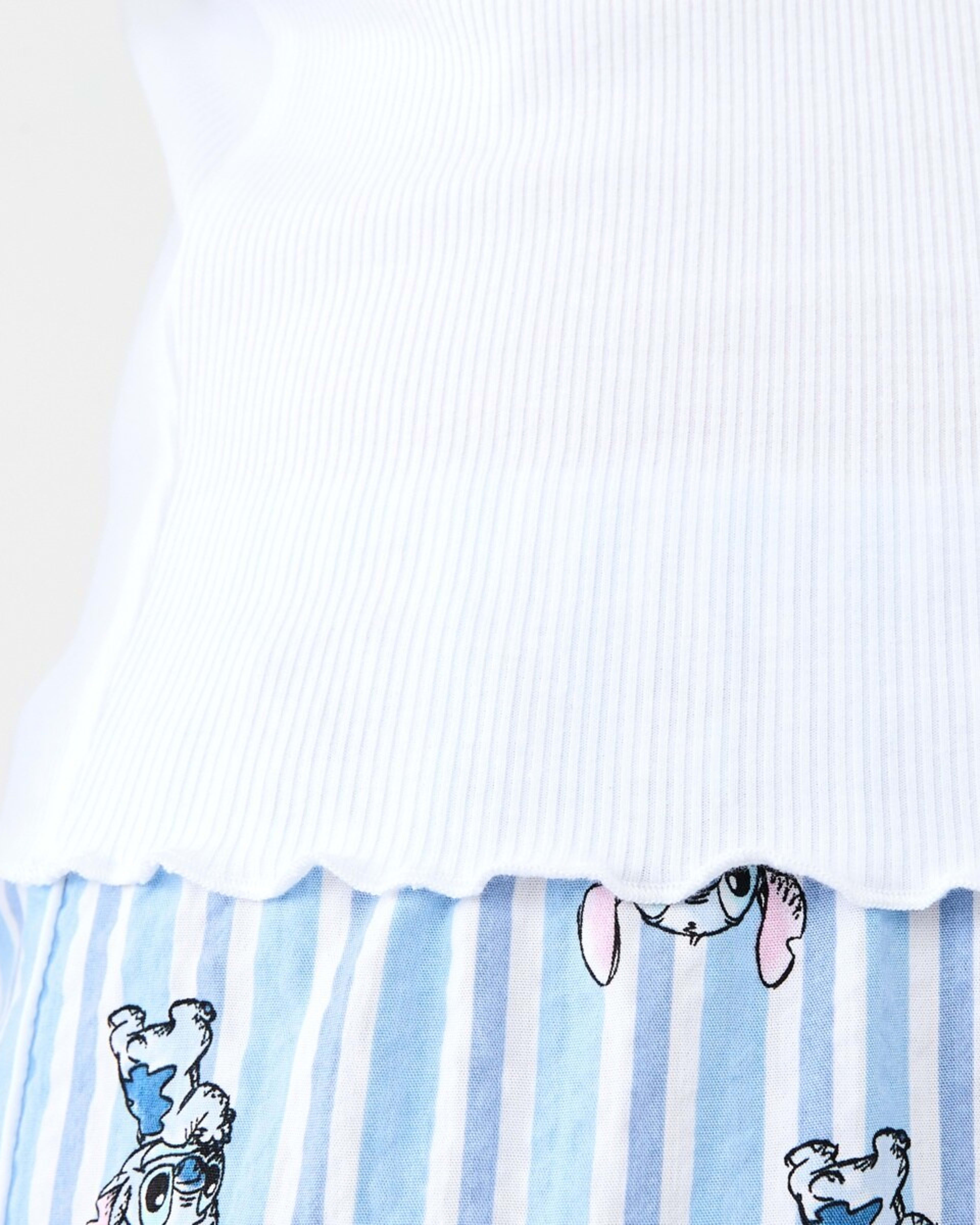 6 Disney Lilo & Stitch License Long Sleeve Top and Woven Pants Pyjama Set Stitch Stp, 6 of 7