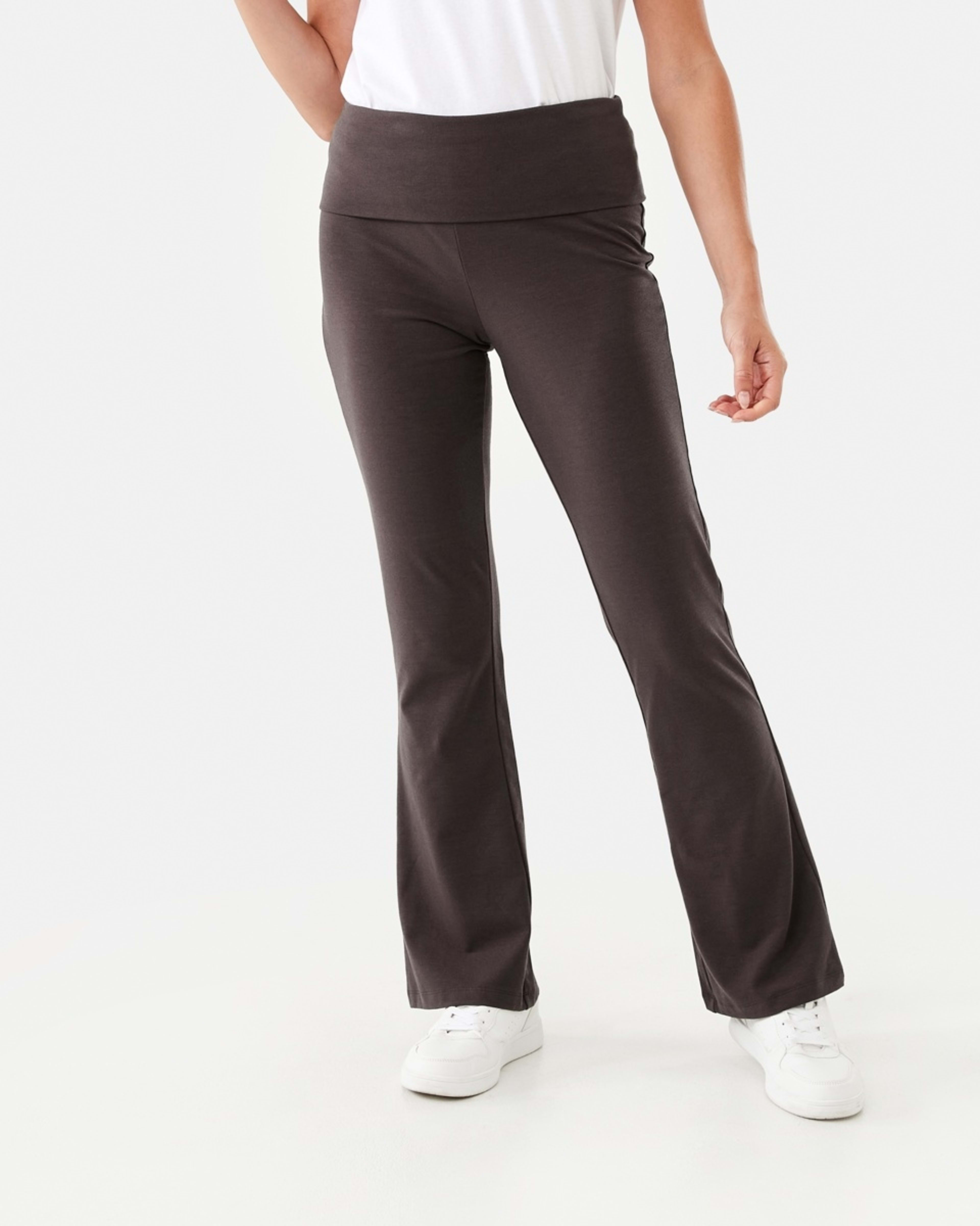 1 Fold Down Flare Pants DARK ESPRESSO, 1 of 4