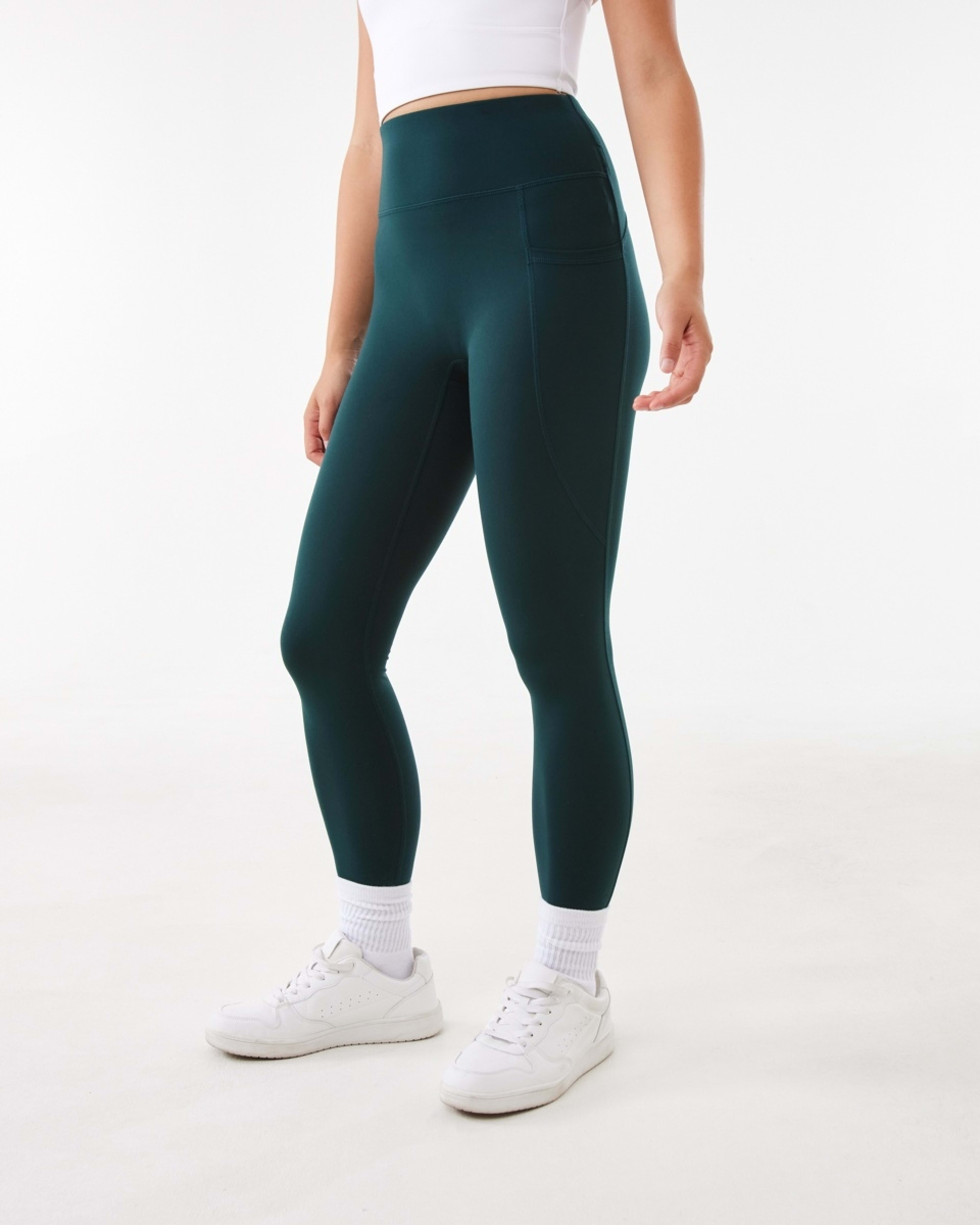 1 Active Womens Ultrasoft Leggings Grn Yucca, 1 of 6