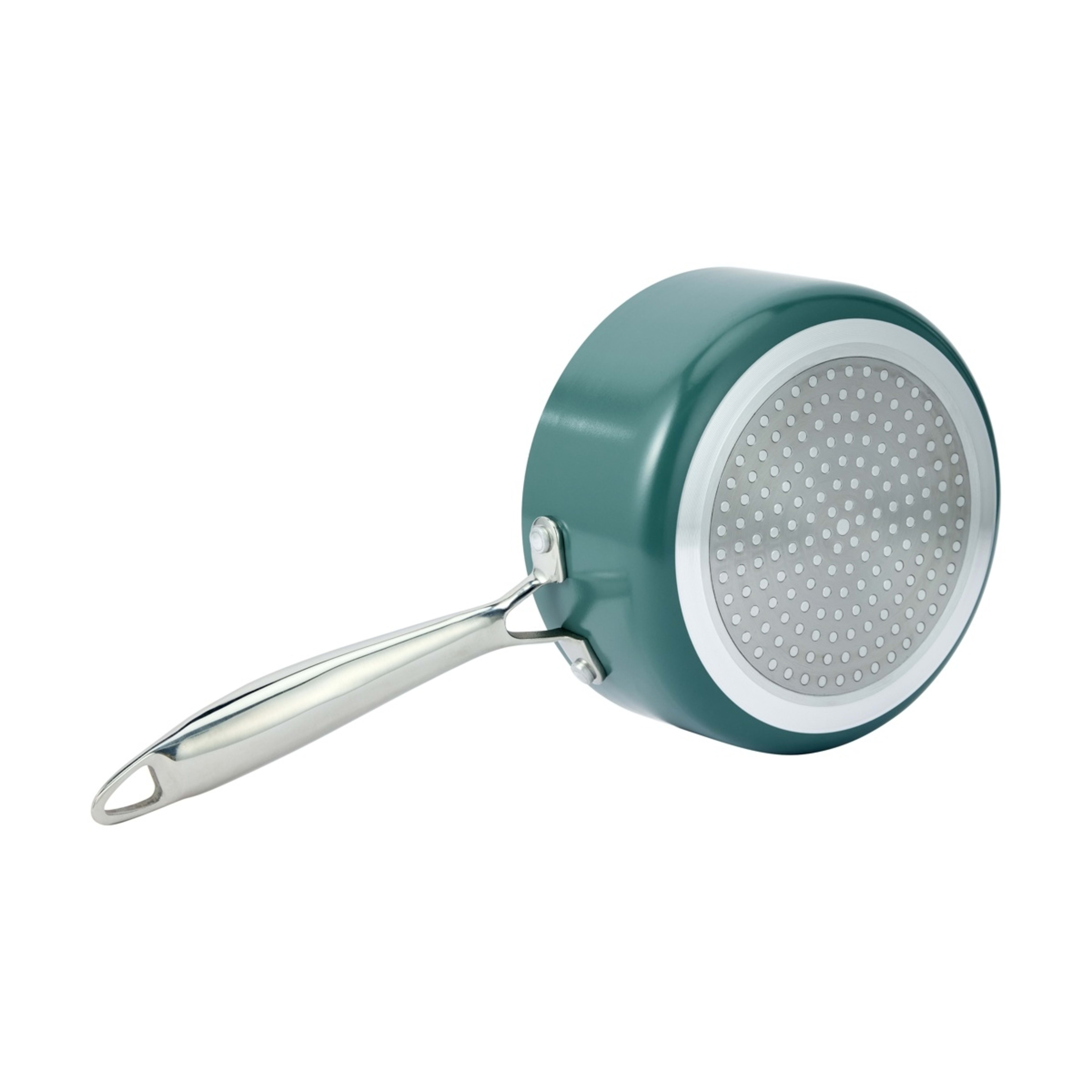 5 16cm Ceramic Non-Stick Saucepan - Green, 5 of 6