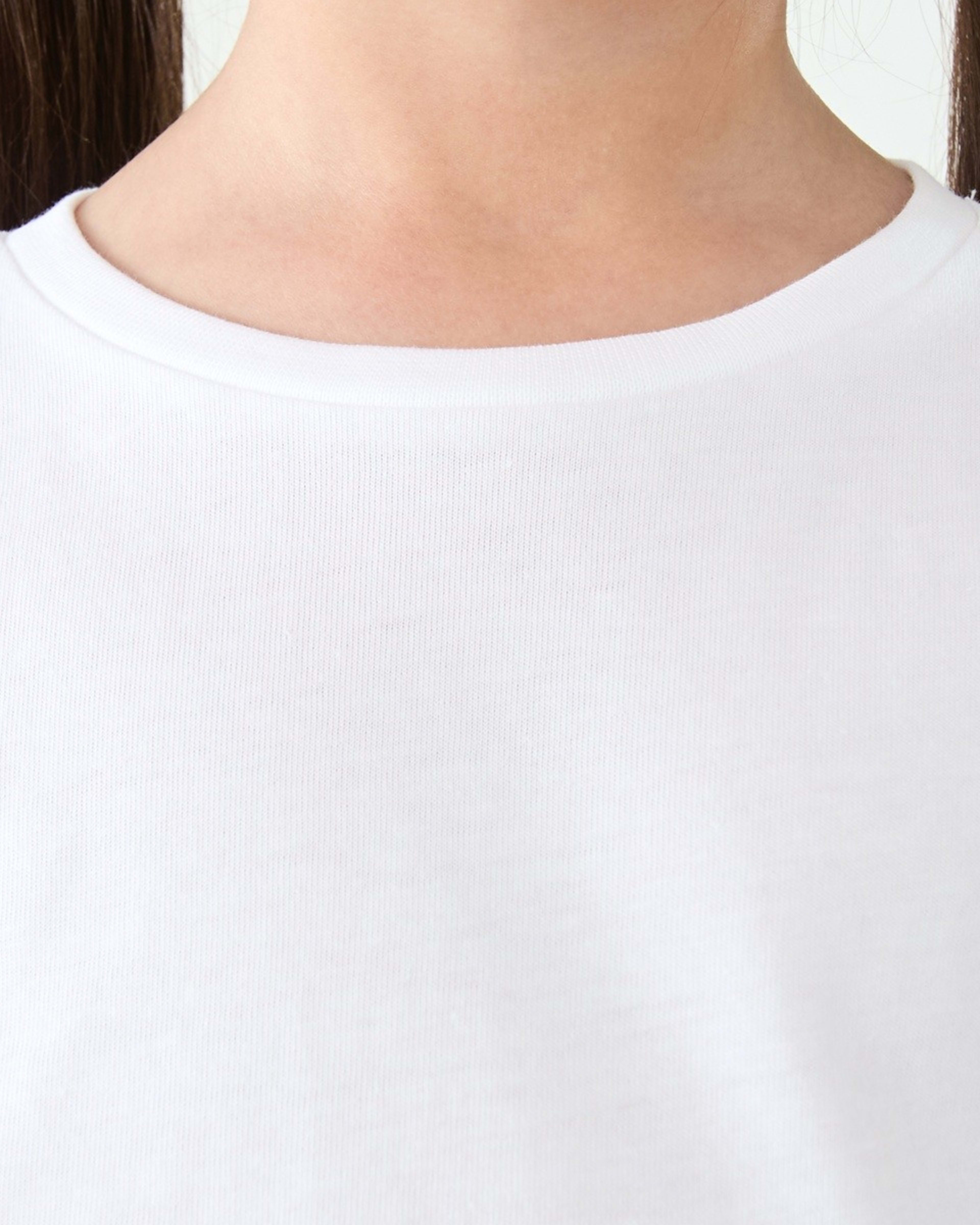 4 Long Sleeve Plain T-shirt White, 4 of 8