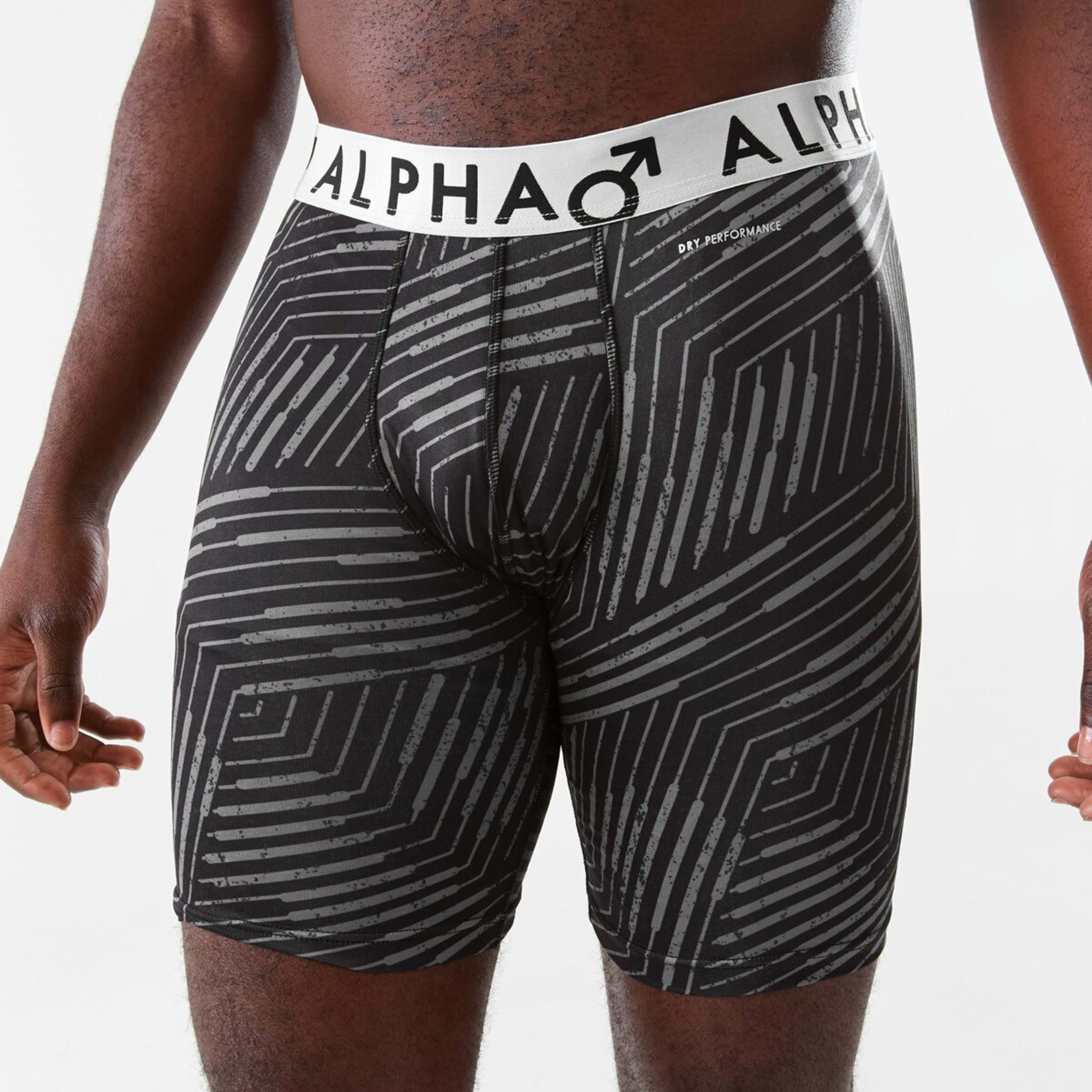 1 Long Leg Printed Sports Trunks Angle File, 1 of 5