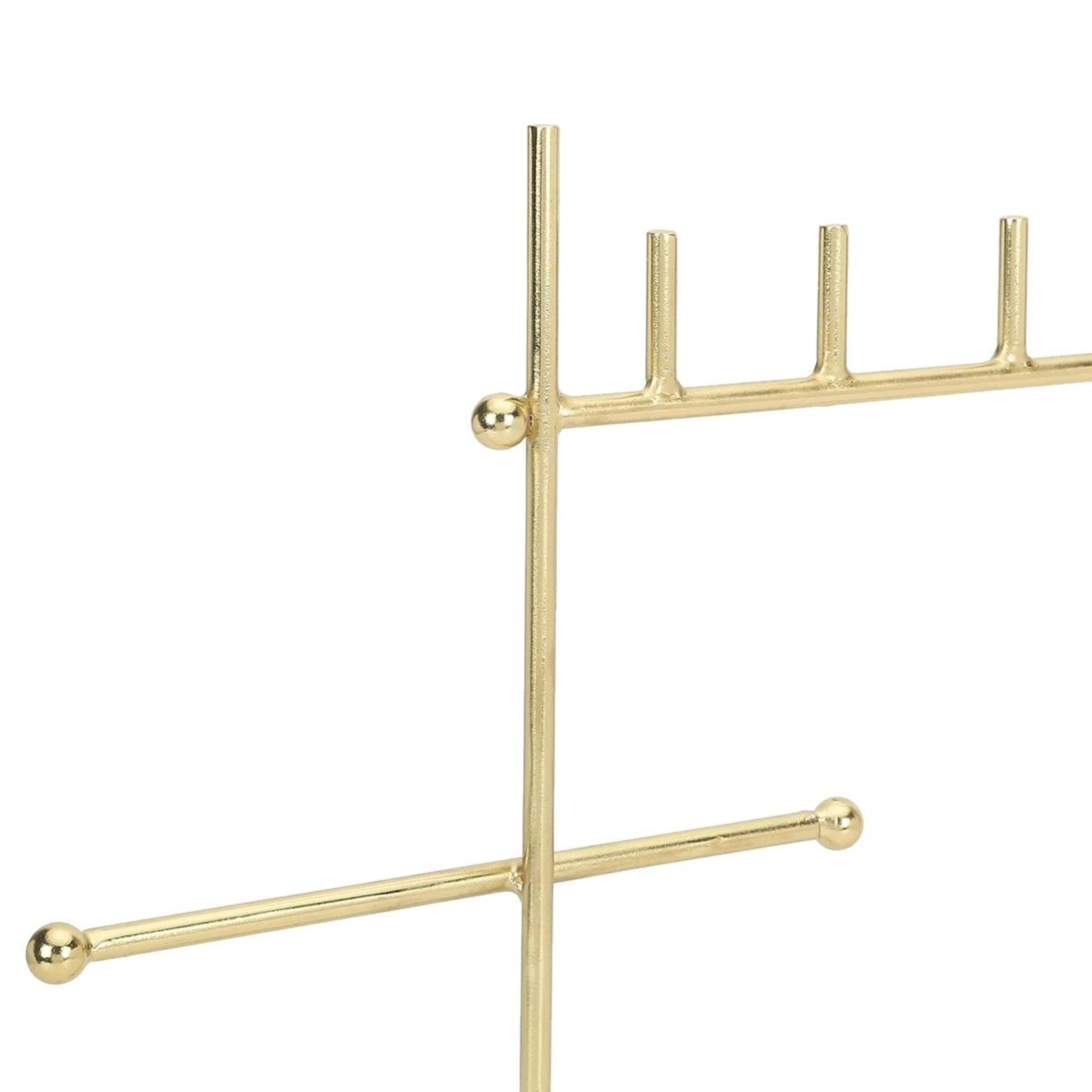 3 Marble Jewellery Stand - Natural and Gold Look, 3 of 5