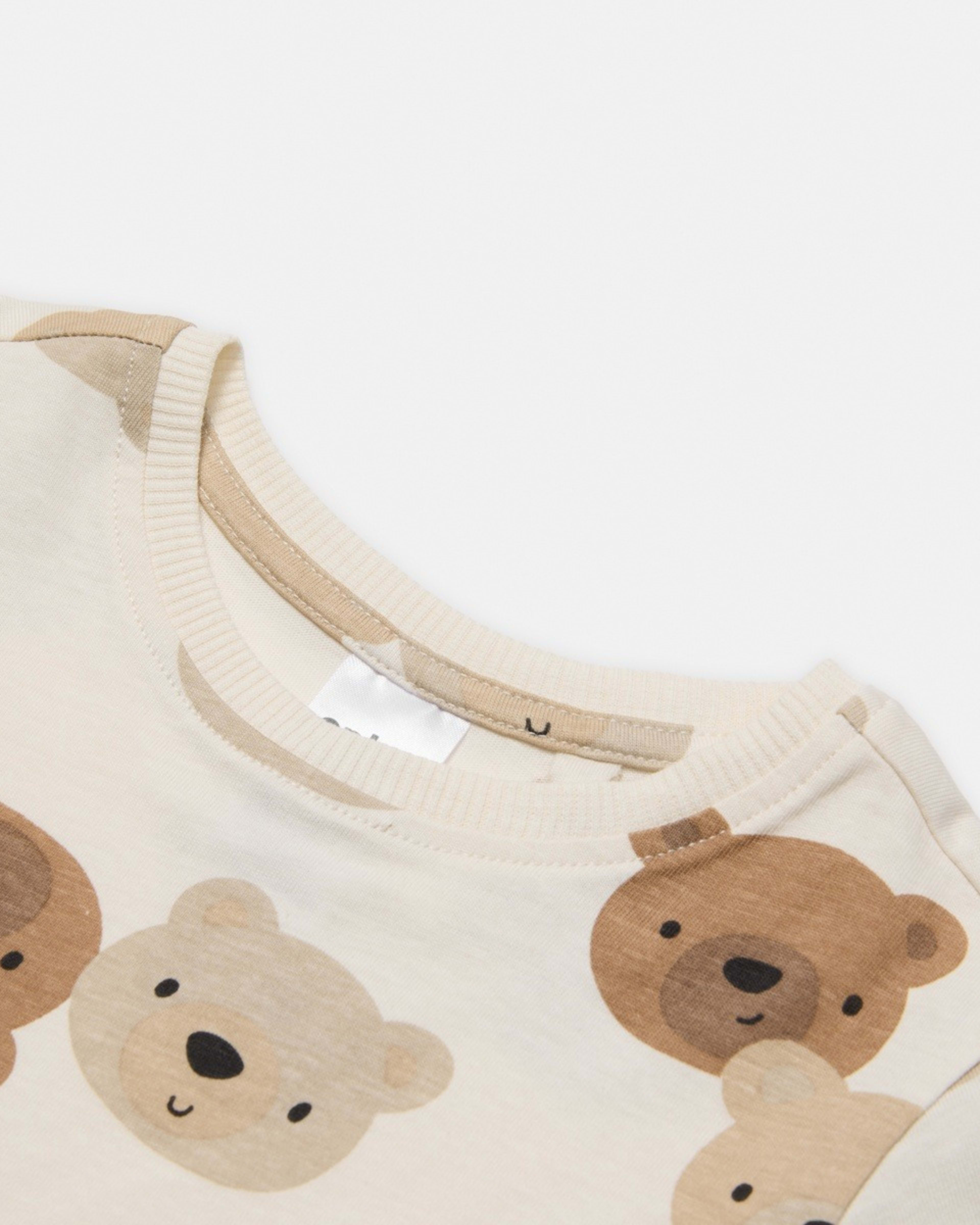 6 3 Pack Long Sleeve T-shirts Bge Bear, 6 of 8