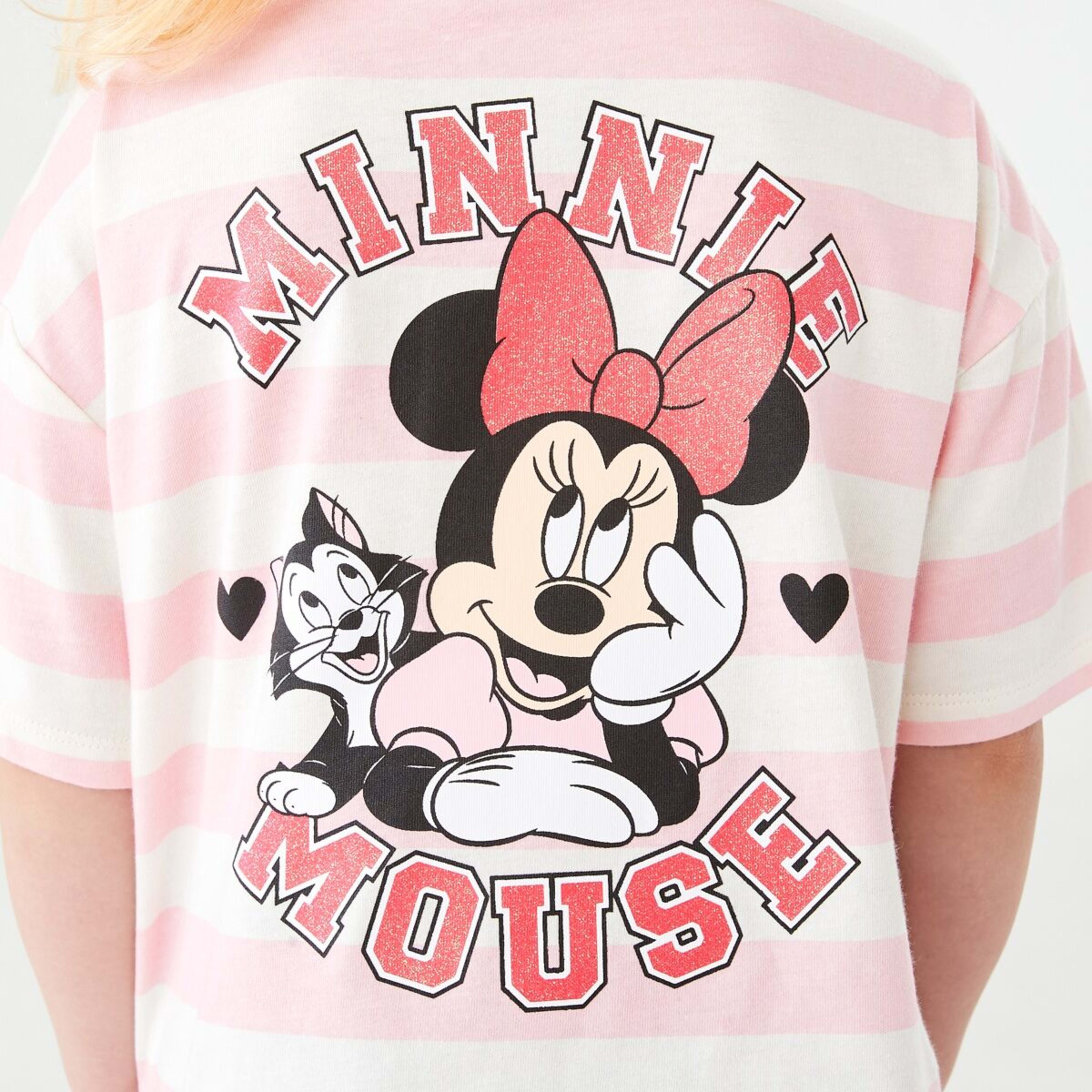 5 Minnie Mouse License Short Sleeve T-shirt Minnie Stripes, 5 of 9