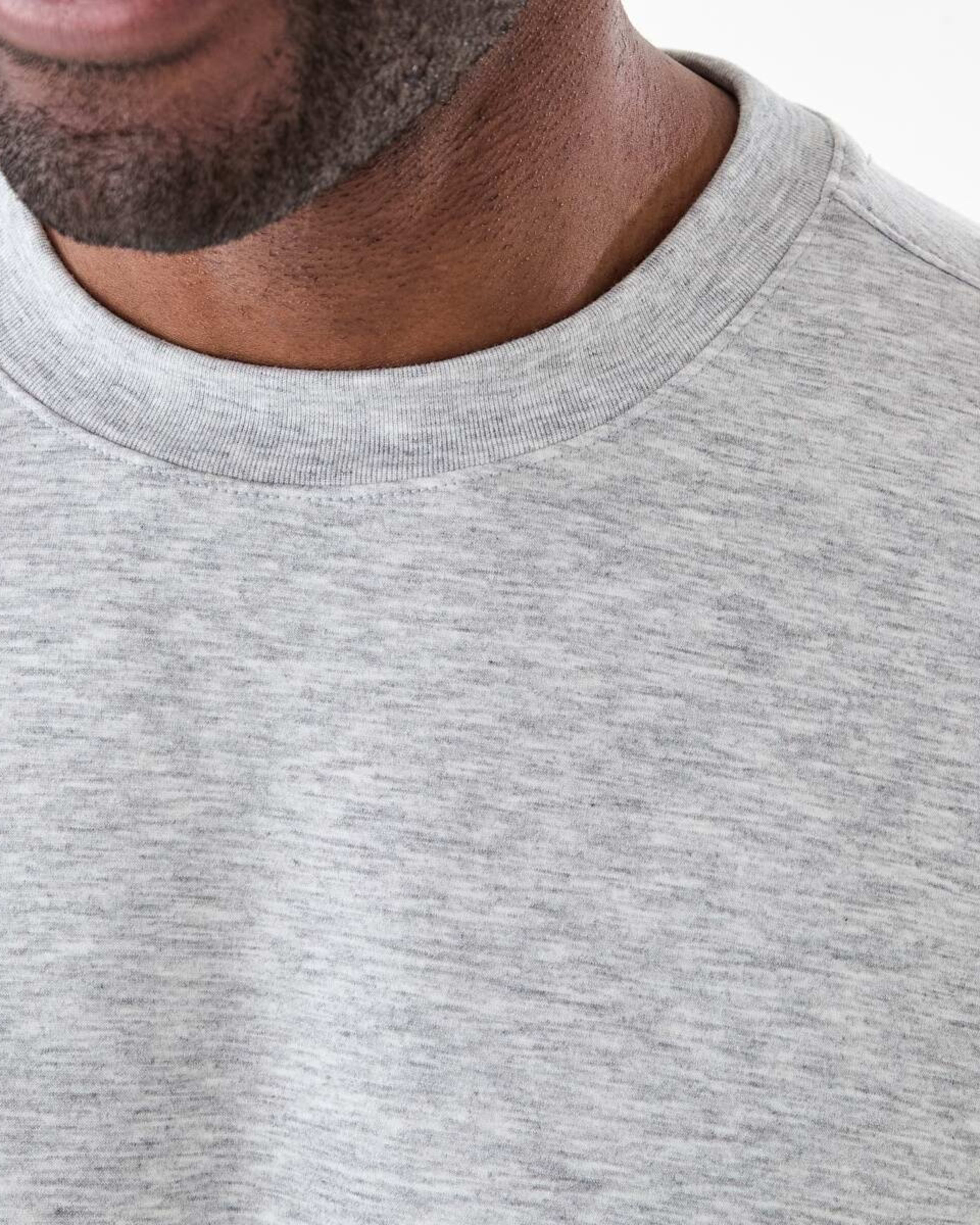 5 Active Mens Relaxed Scuba Crew Neck Sweatshirt GREY MARLE CORE, 5 of 6
