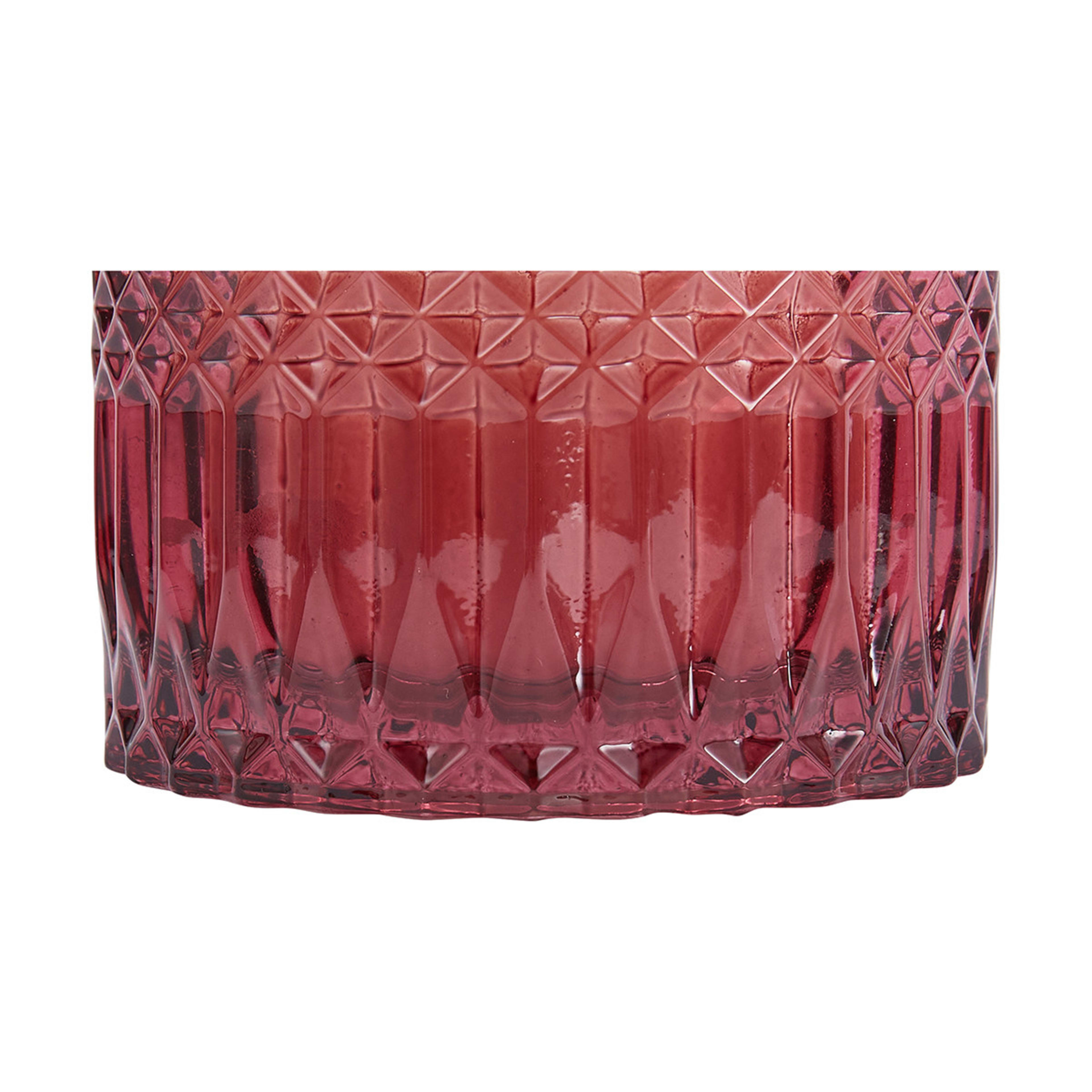 Dark Orchid and Rose Shiraz Geo Fragrant Candle Kmart