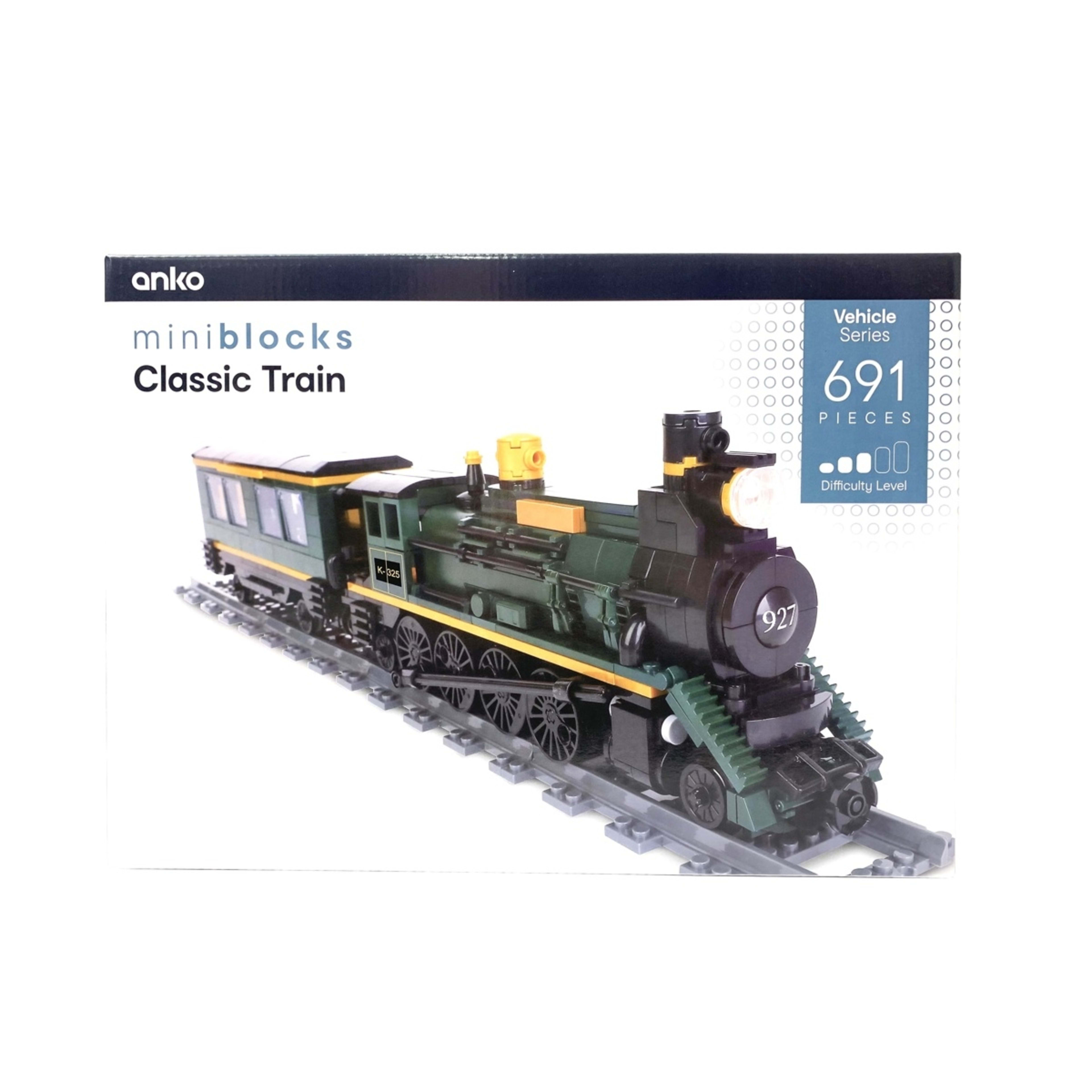 1 691 Piece Mini Blocks Vehicle Series: Classic Train, 1 of 4