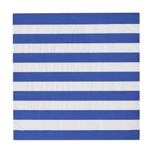 50 Pack Blue Stripe Napkins - Kmart