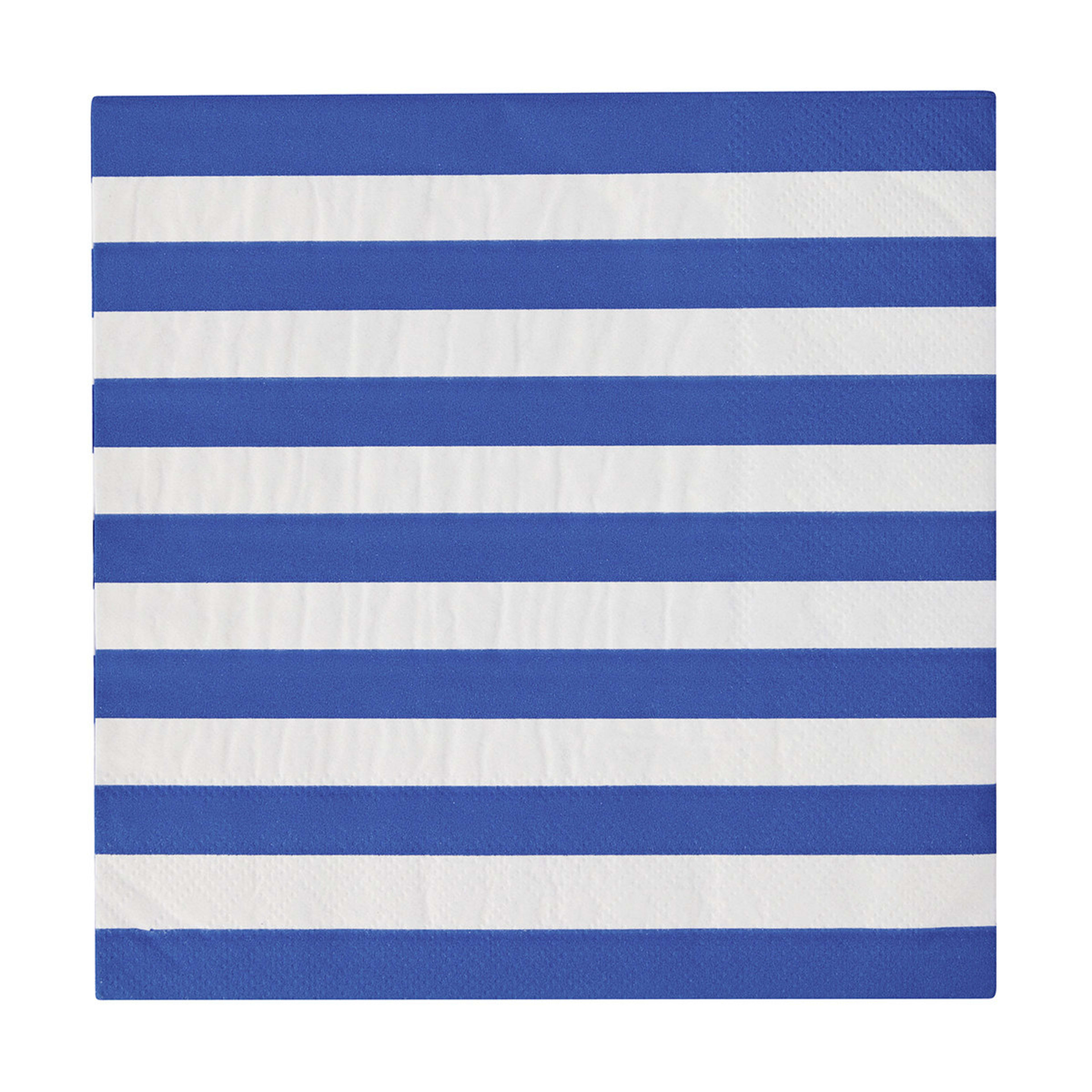 1 50 Pack Blue Stripe Napkins
