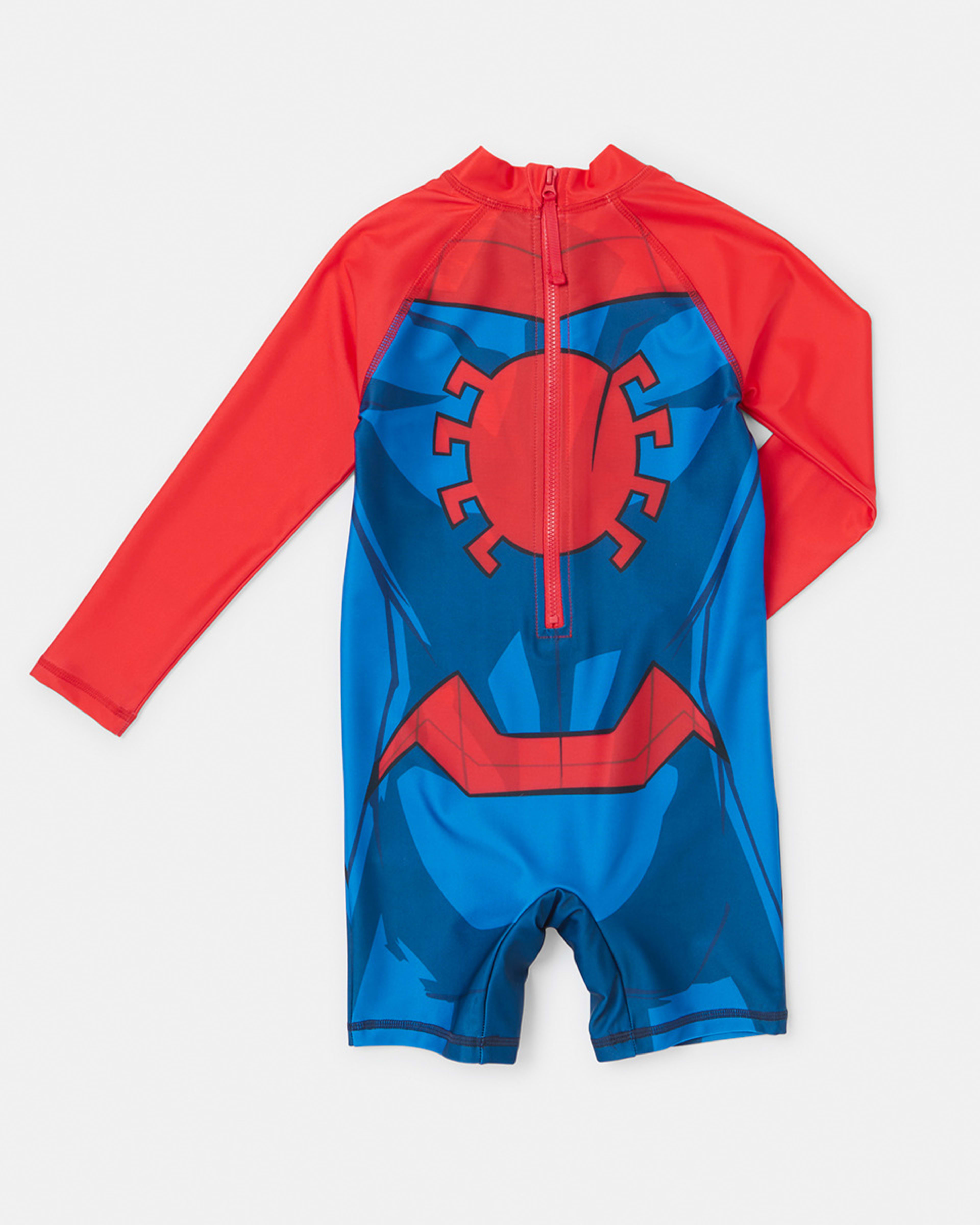 SpiderMan License Print Long Sleeve Swimsuit Kmart