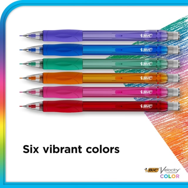 6 Pack BIC Velocity Mechanical Pencil Color Kmart