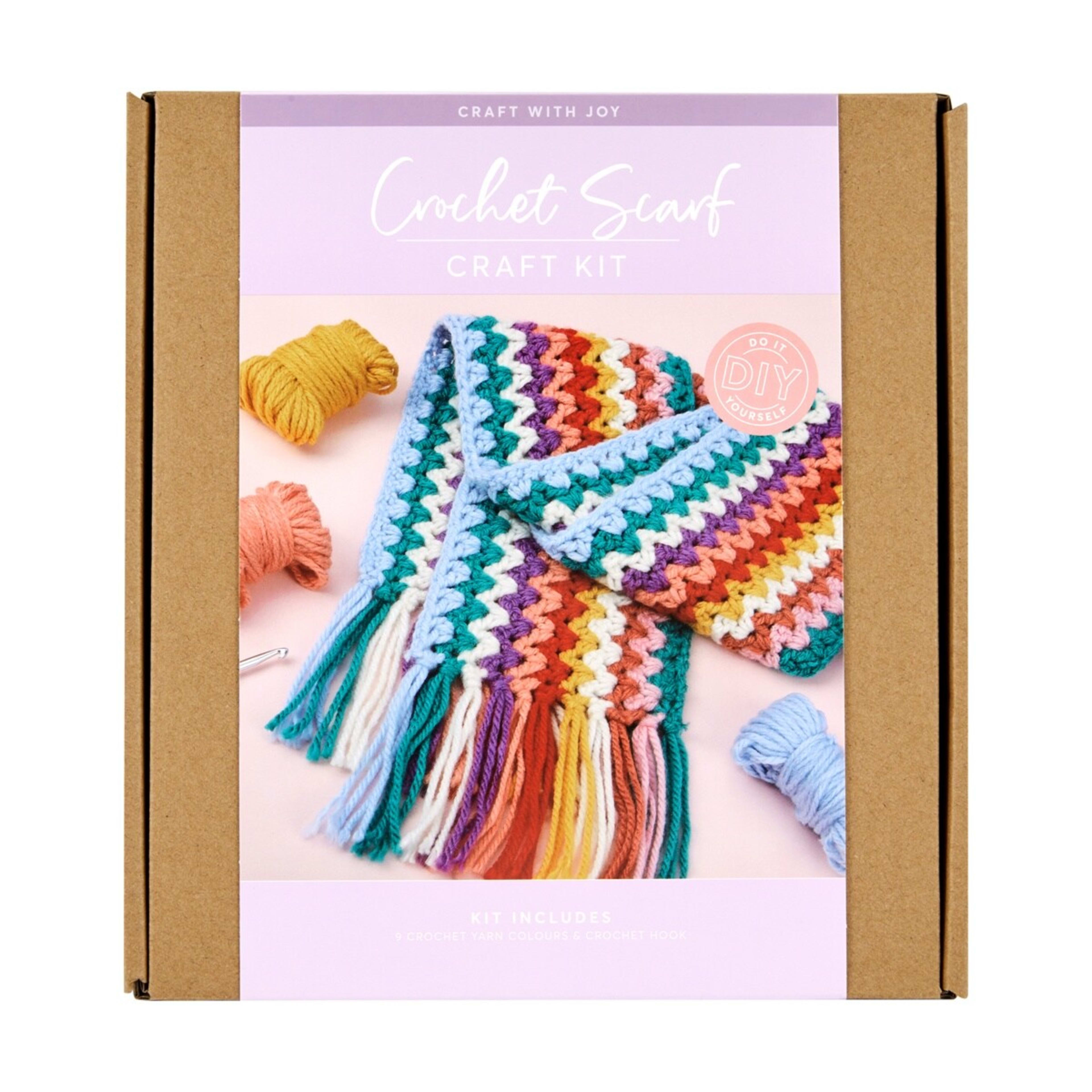 1 Crochet Scarf Craft Kit
