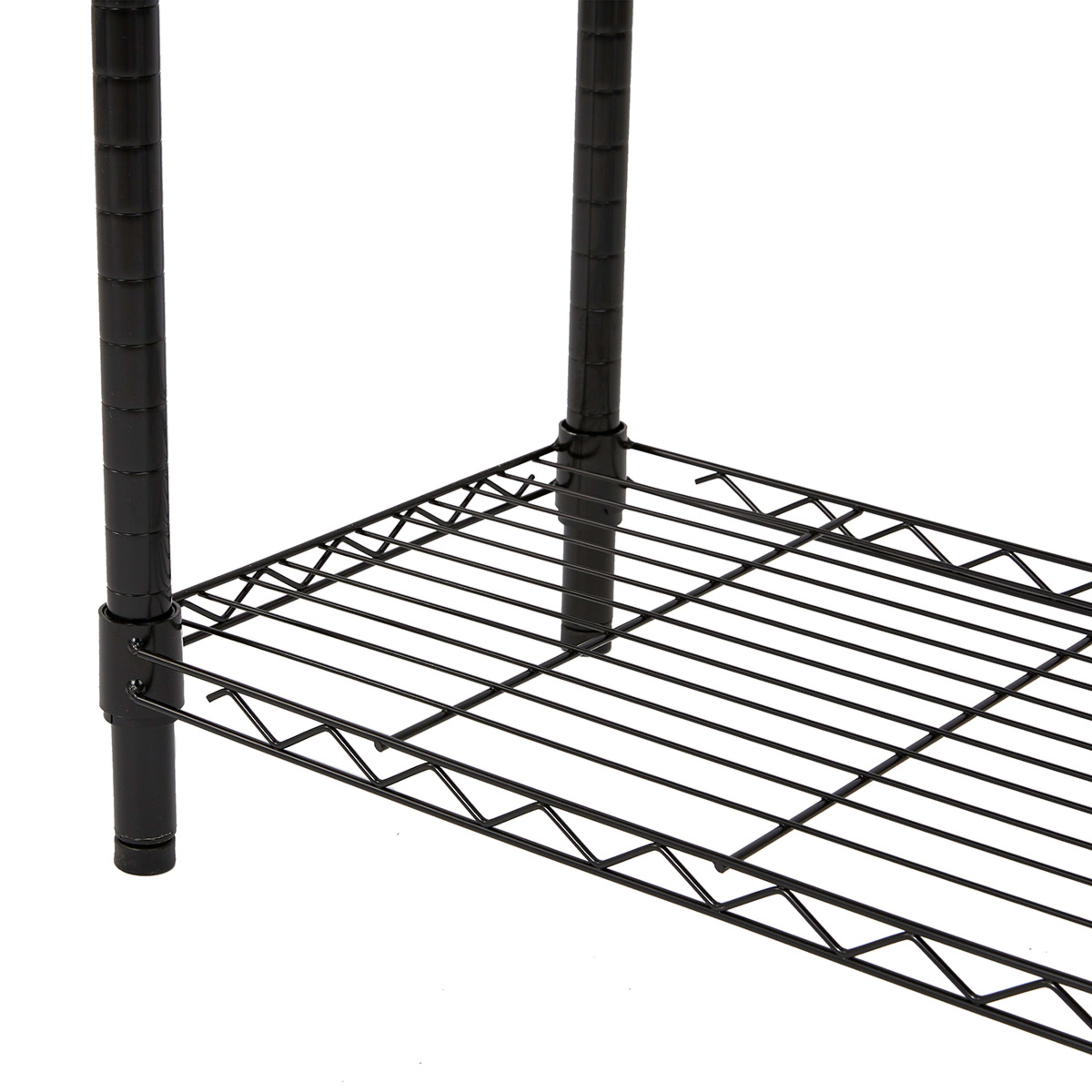 3 Tier Black Shelving Set Kmart