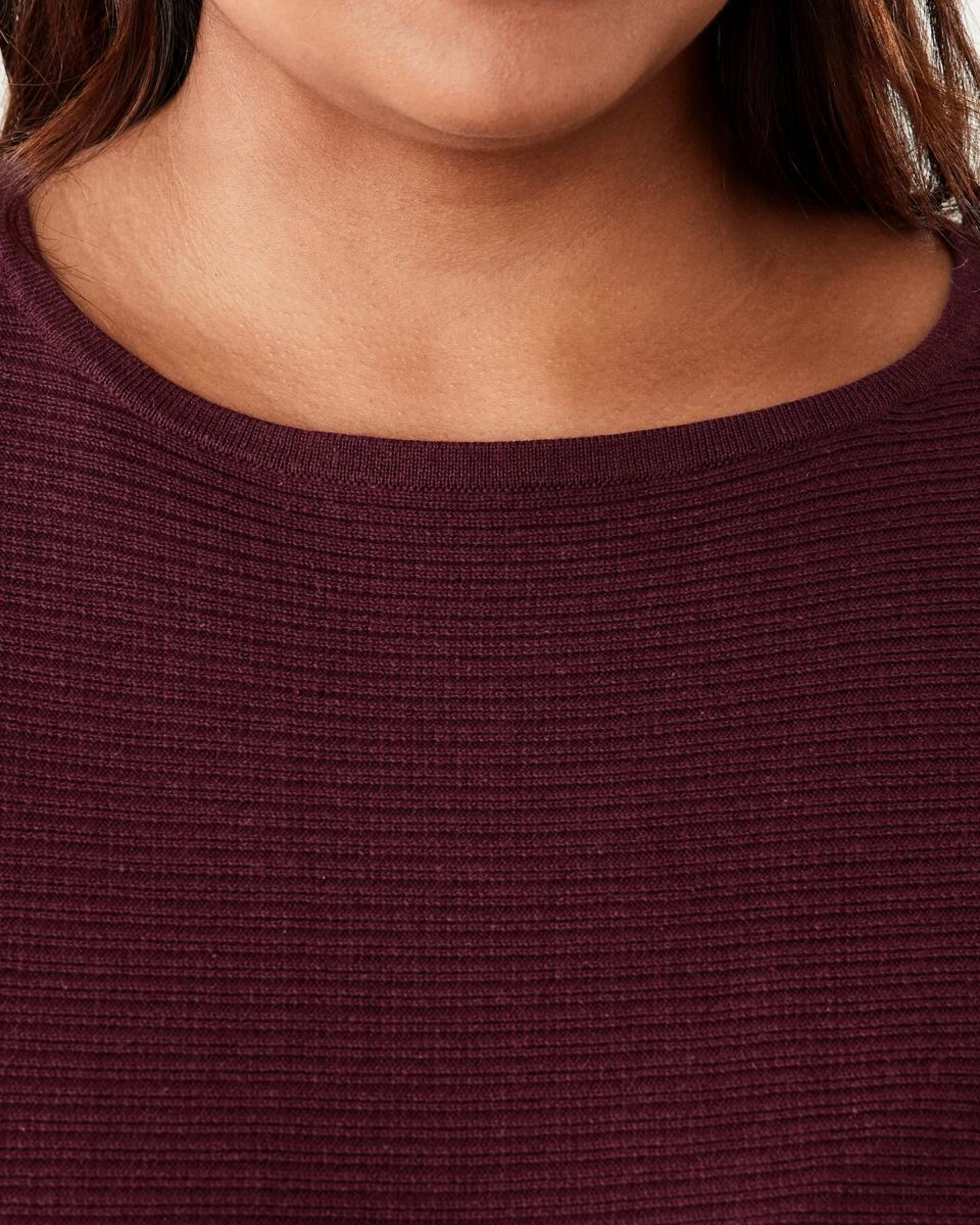 5 Curve Long Sleeve Batwing Jumper Mulberry, 5 of 5