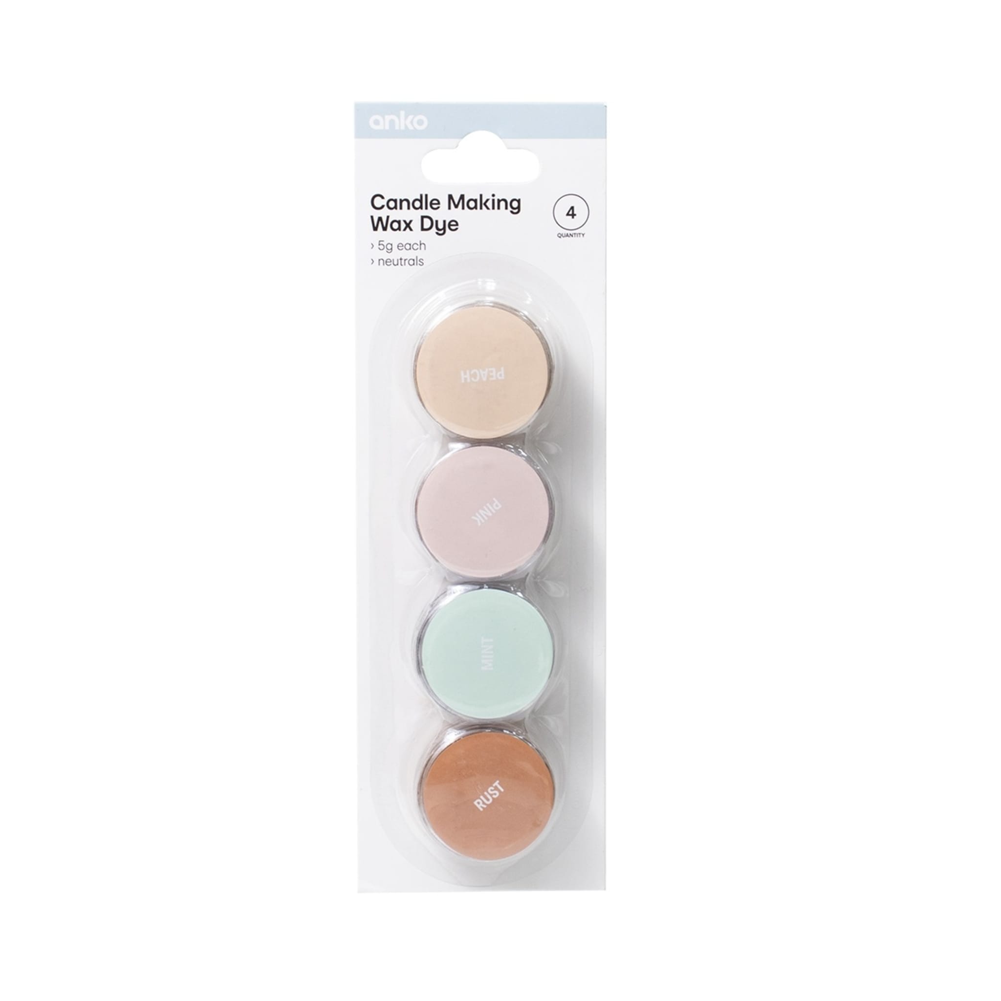 4 Pack Candle Making Wax Dye Neutrals Kmart NZ