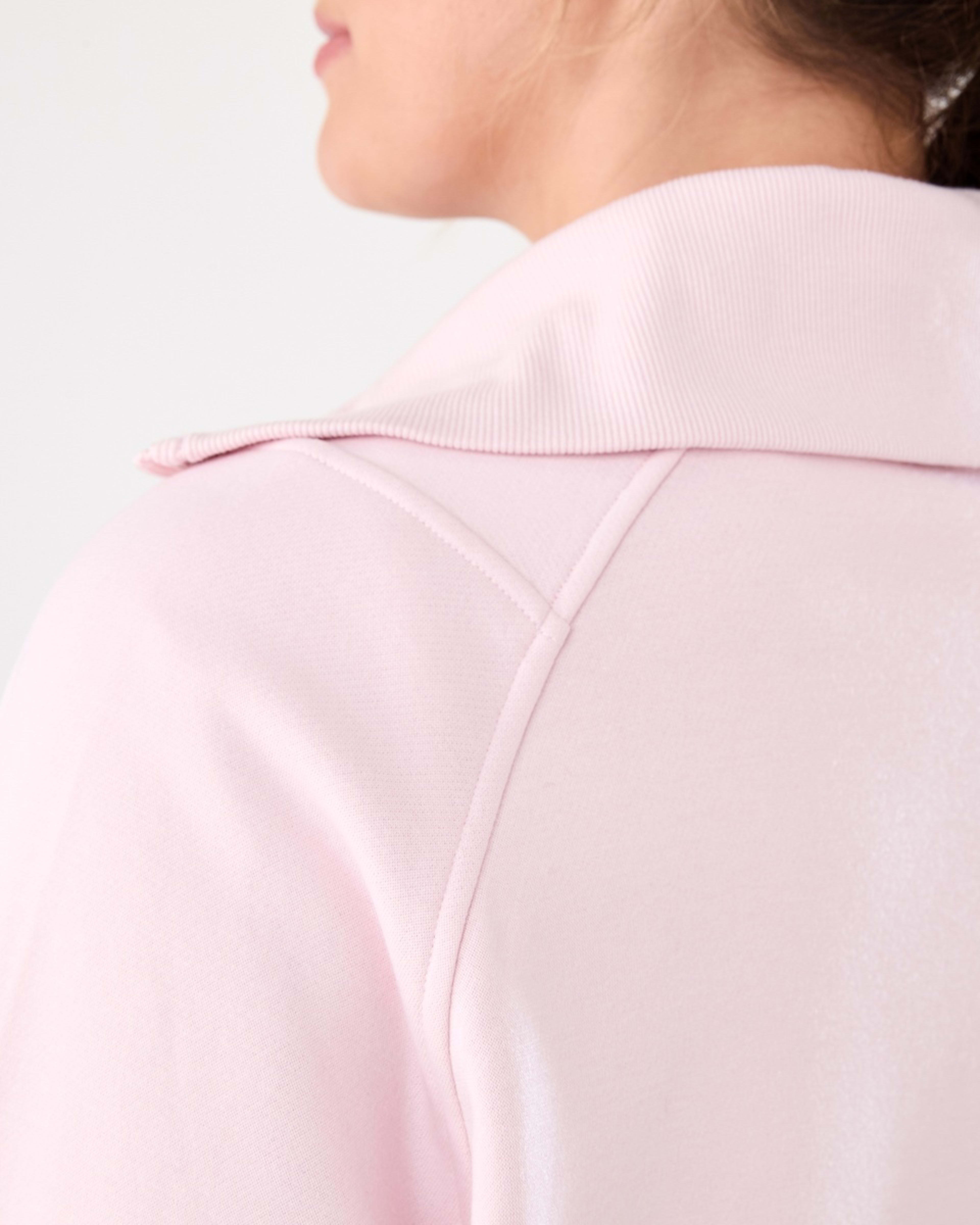 5 Active Womens Fleece 1/2 Zip Jumper AURA PINK, 5 of 7