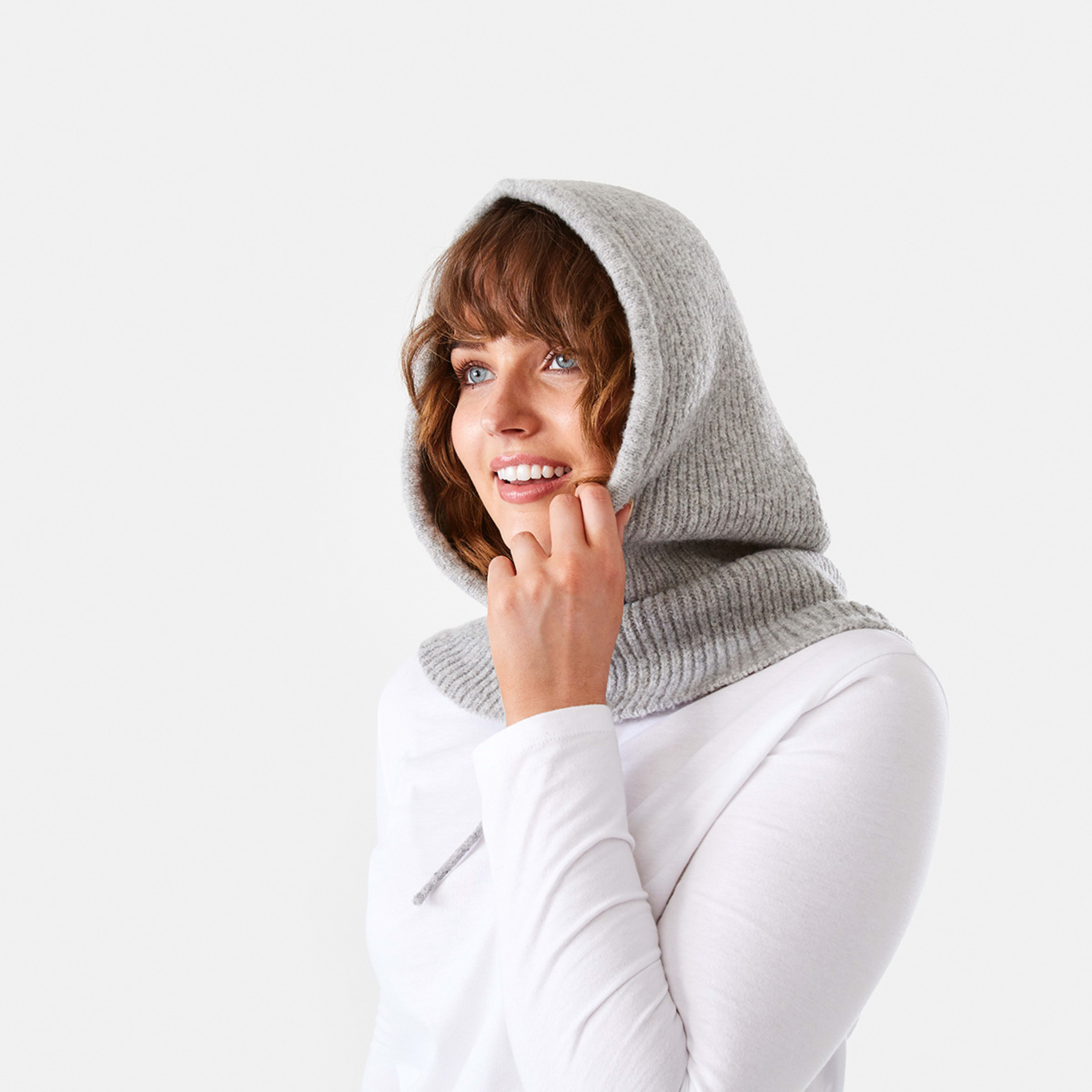 4 Ribbed Balaclava Grey Marle, 4 of 4