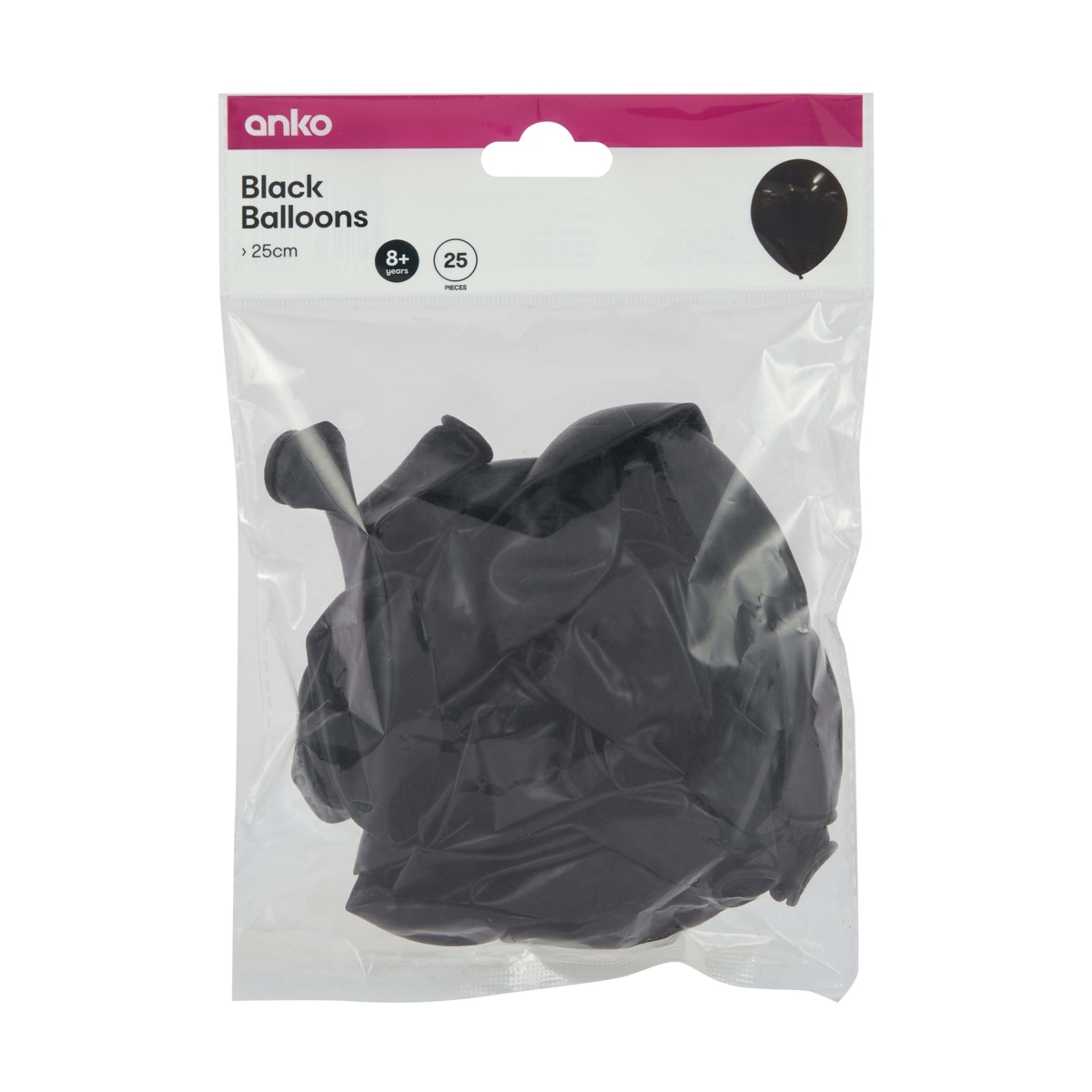 3 25 Piece Balloons - Black, 3 of 3