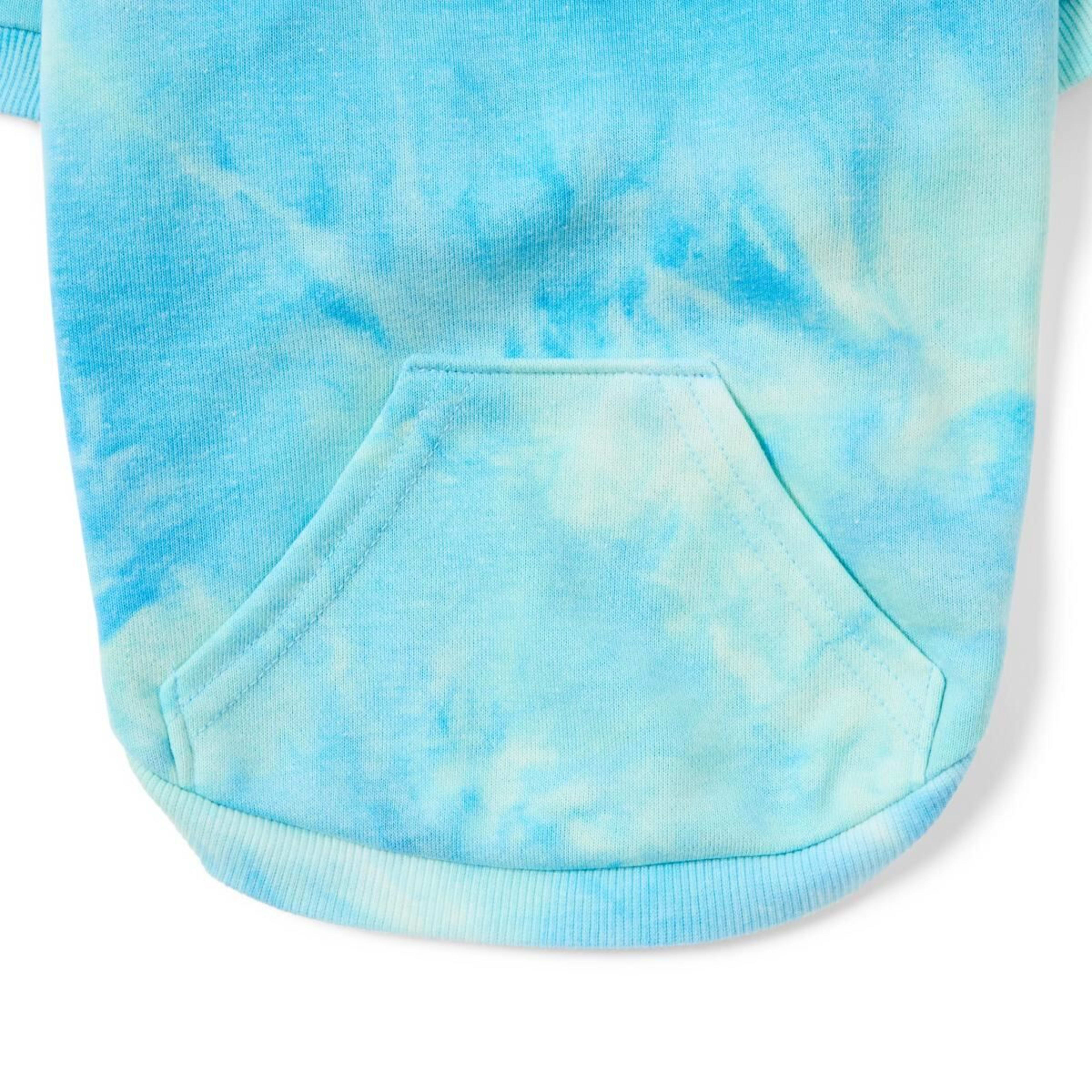 9 Pet Hoodie Tie-Dye - Extra Large, Blue, 9 of 10