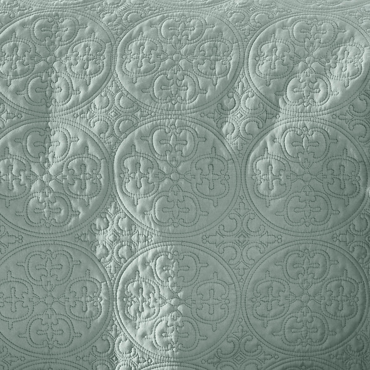 Aria Quilted Coverlet Queen/King Bed, Sage Kmart