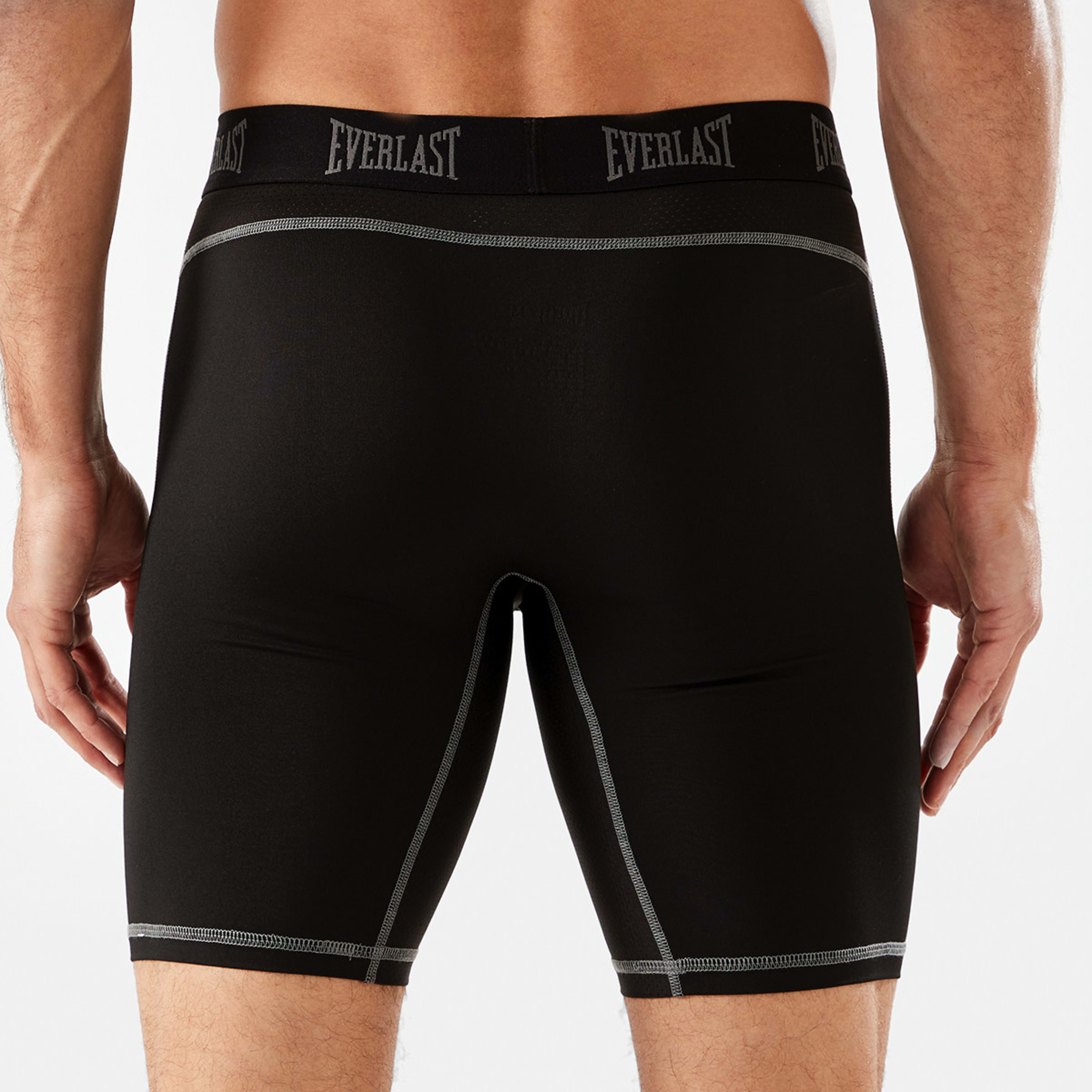 3 Everlast Mens Long Leg Performance Trunks Everlast Vertical Black, 3 of 8