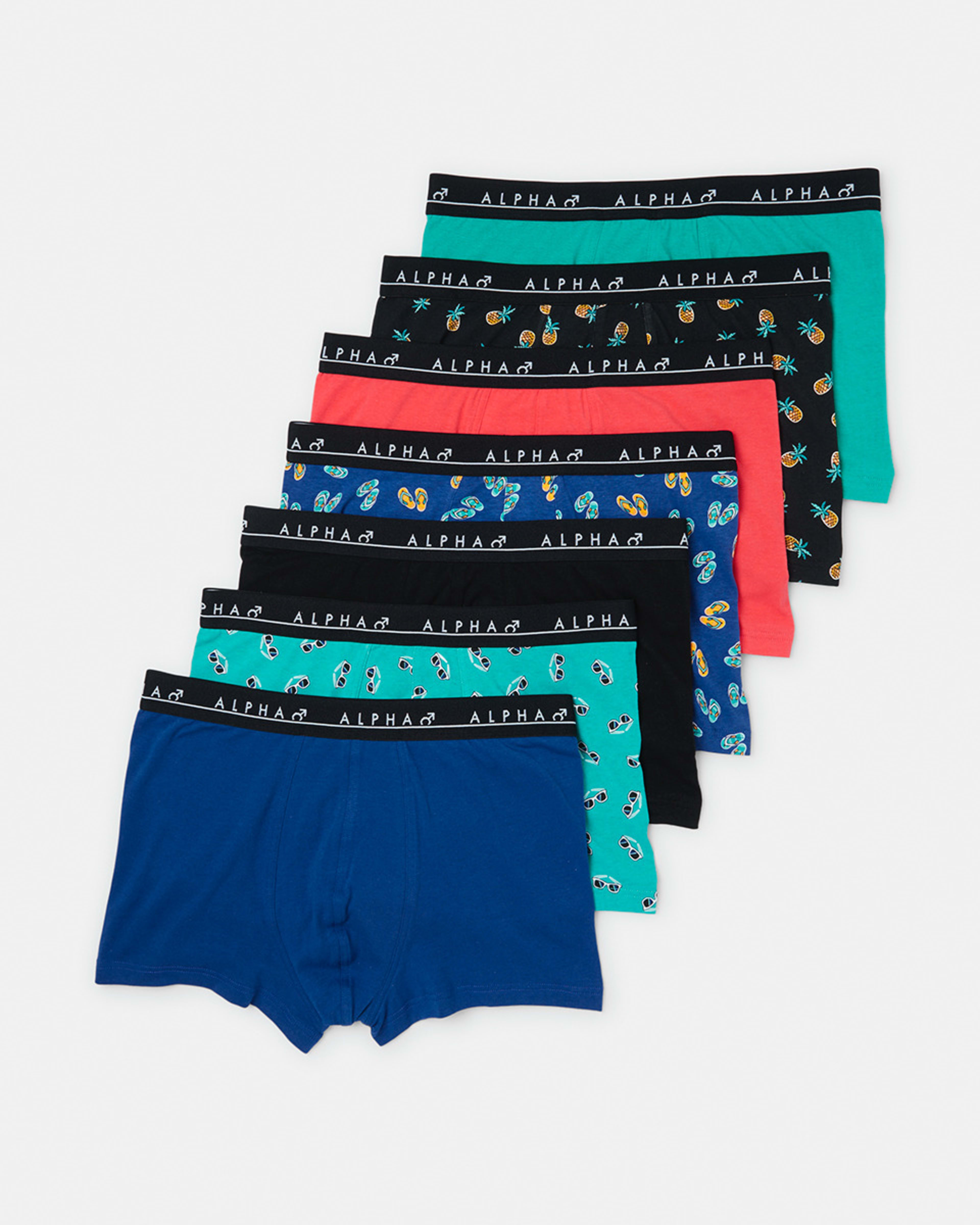 1 7 Pack Printed Trunks Summer Fun, 1 of 10