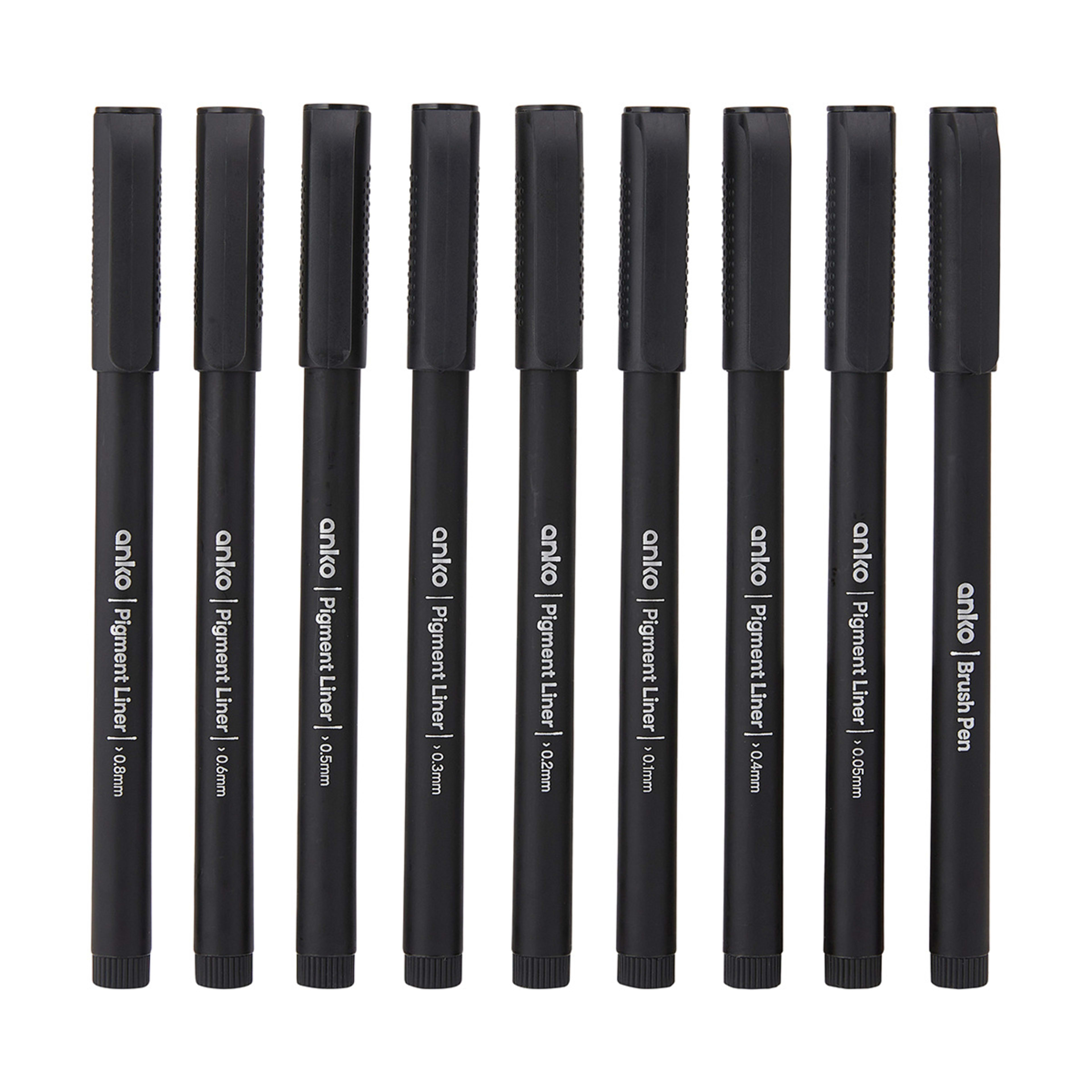 9 Pack Pigment Liners Kmart