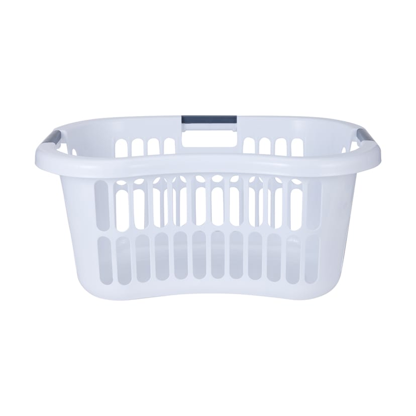 Hip Hugger Laundry Basket White Kmart