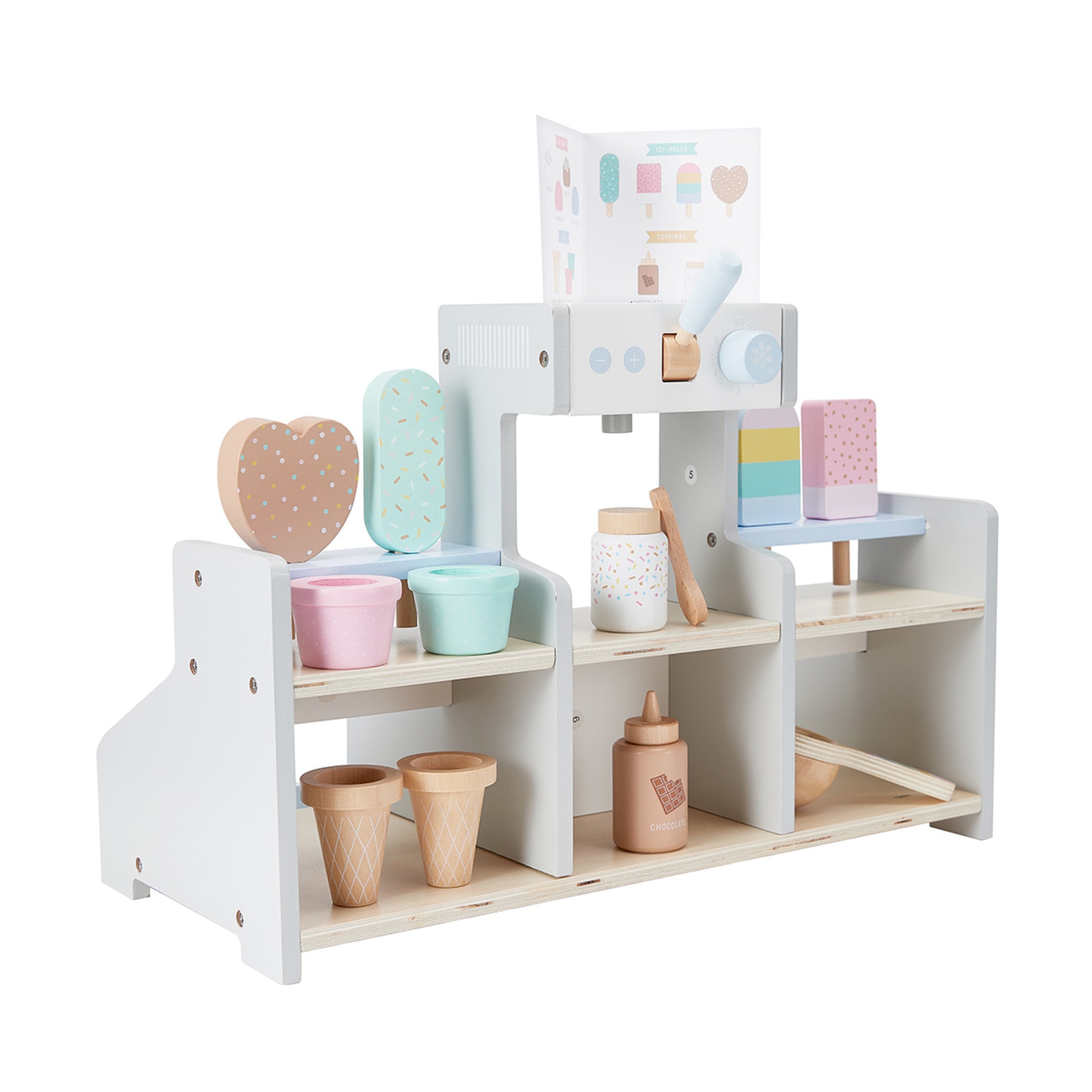 18 Piece Wooden IceCream Shop Kmart