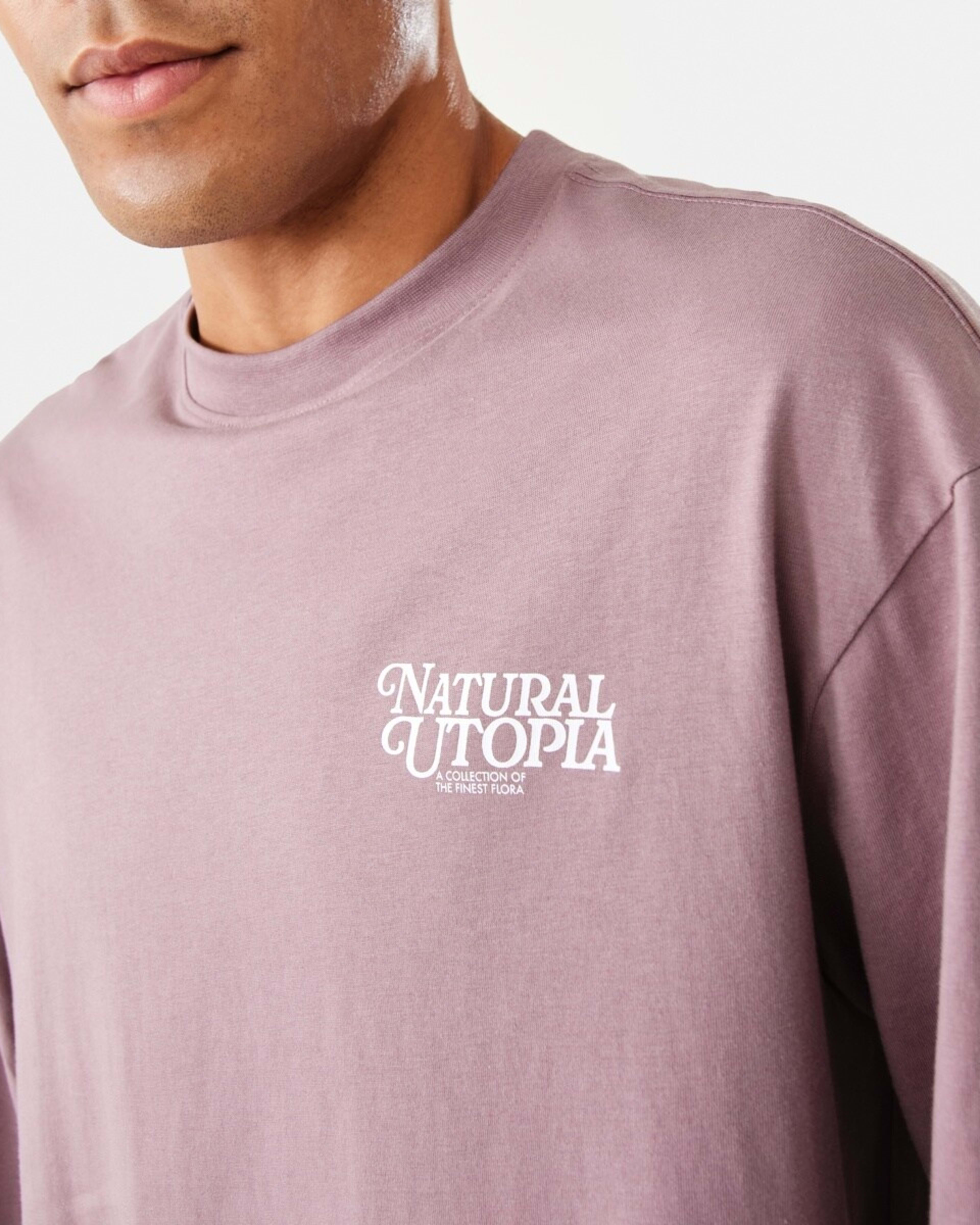 6 Long Sleeve Oversized Graphic T-shirt Pur Hther, 6 of 10