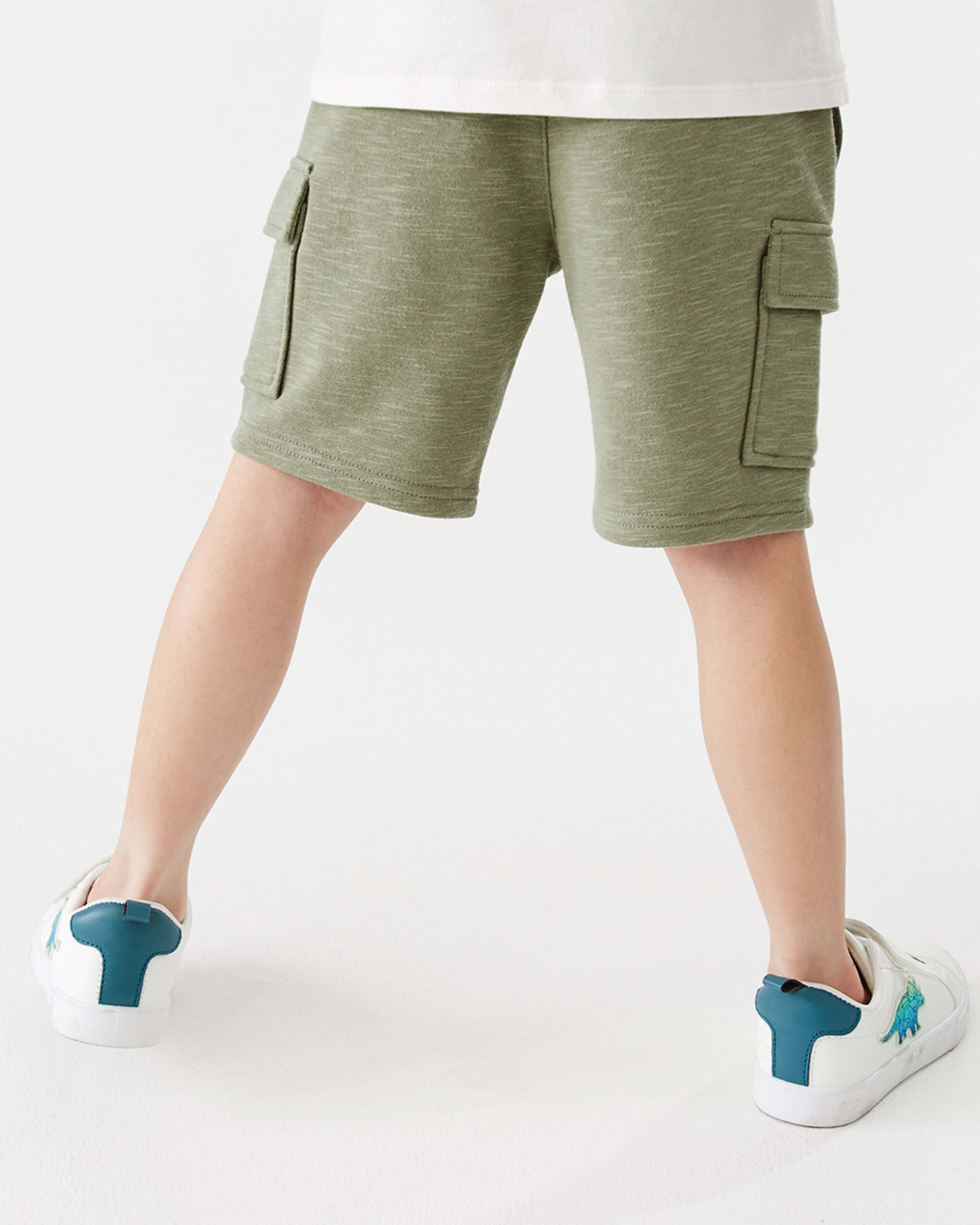 2 Cargo Knit Shorts Oil Green, 2 of 9