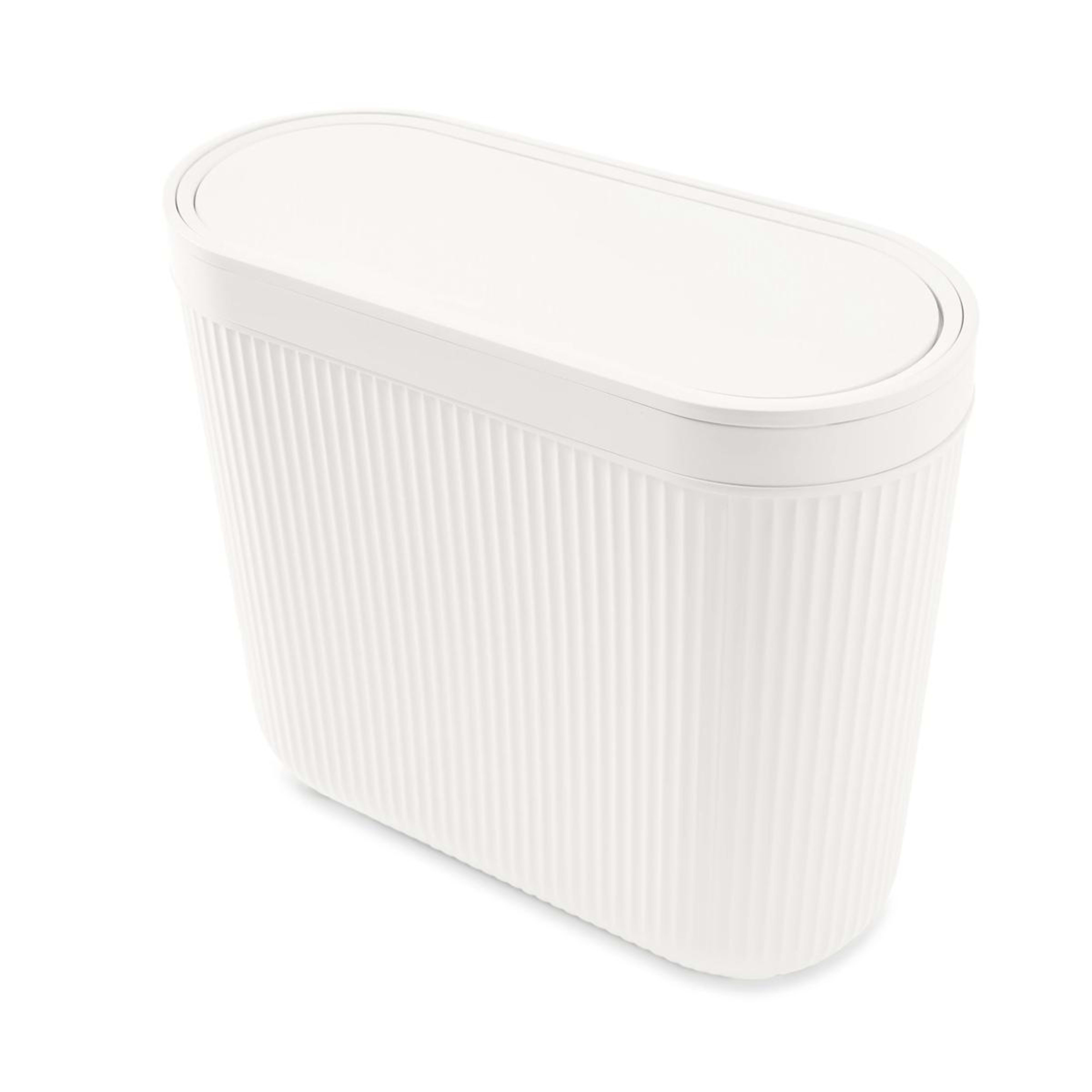 2 8L Push Top Bin - White, 2 of 10