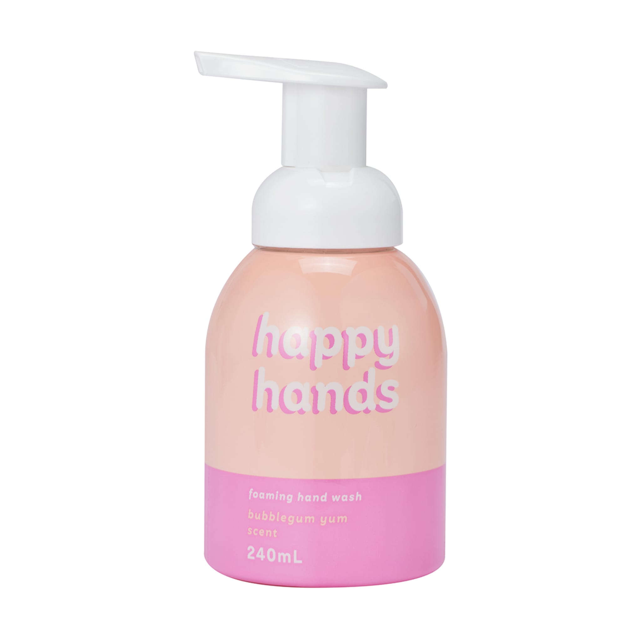 Happy Hands Foaming Hand Wash 240ml Bubblegum Yum Scent Kmart