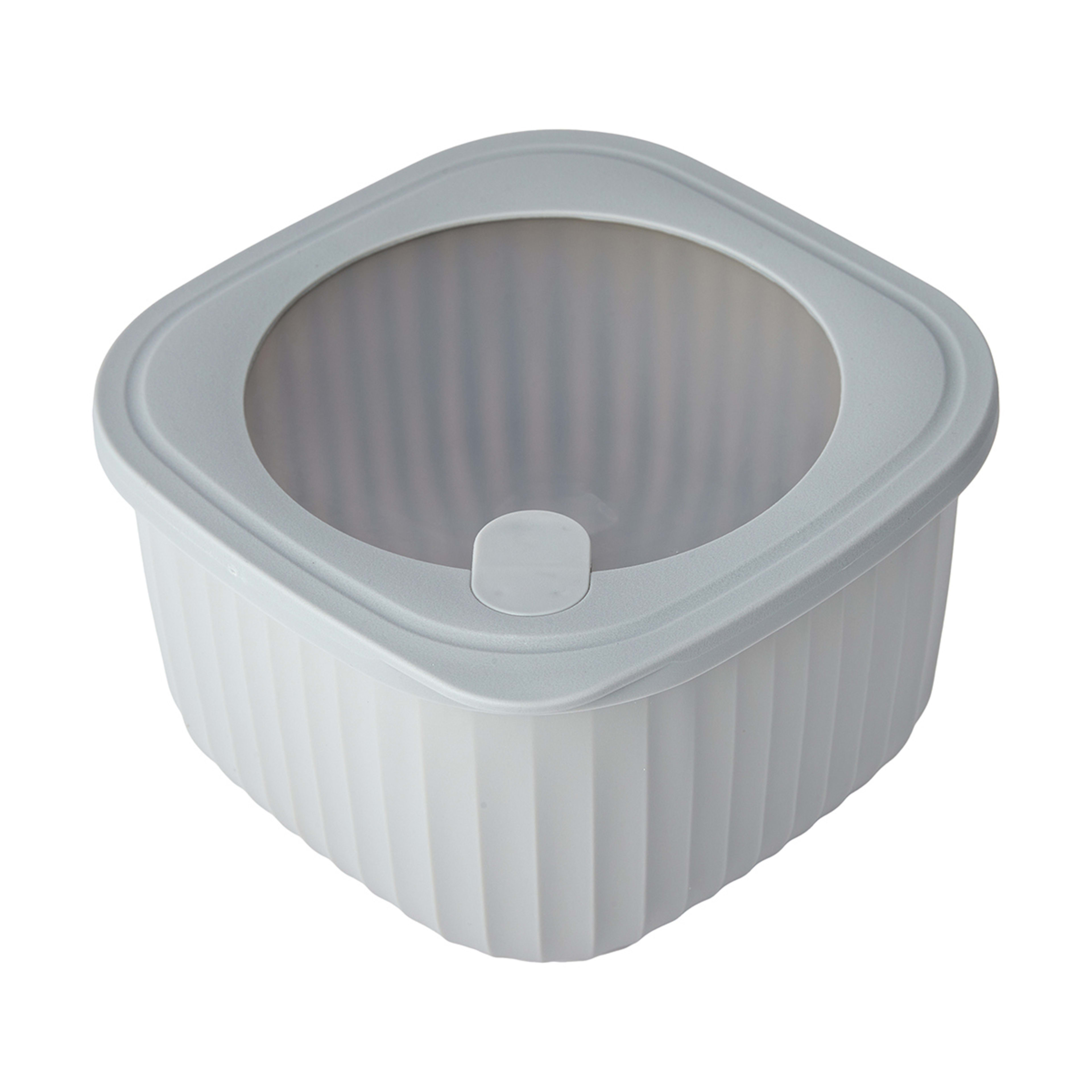 7 4 Piece Square Nested Food Storage Set - Grey, 7 of 10