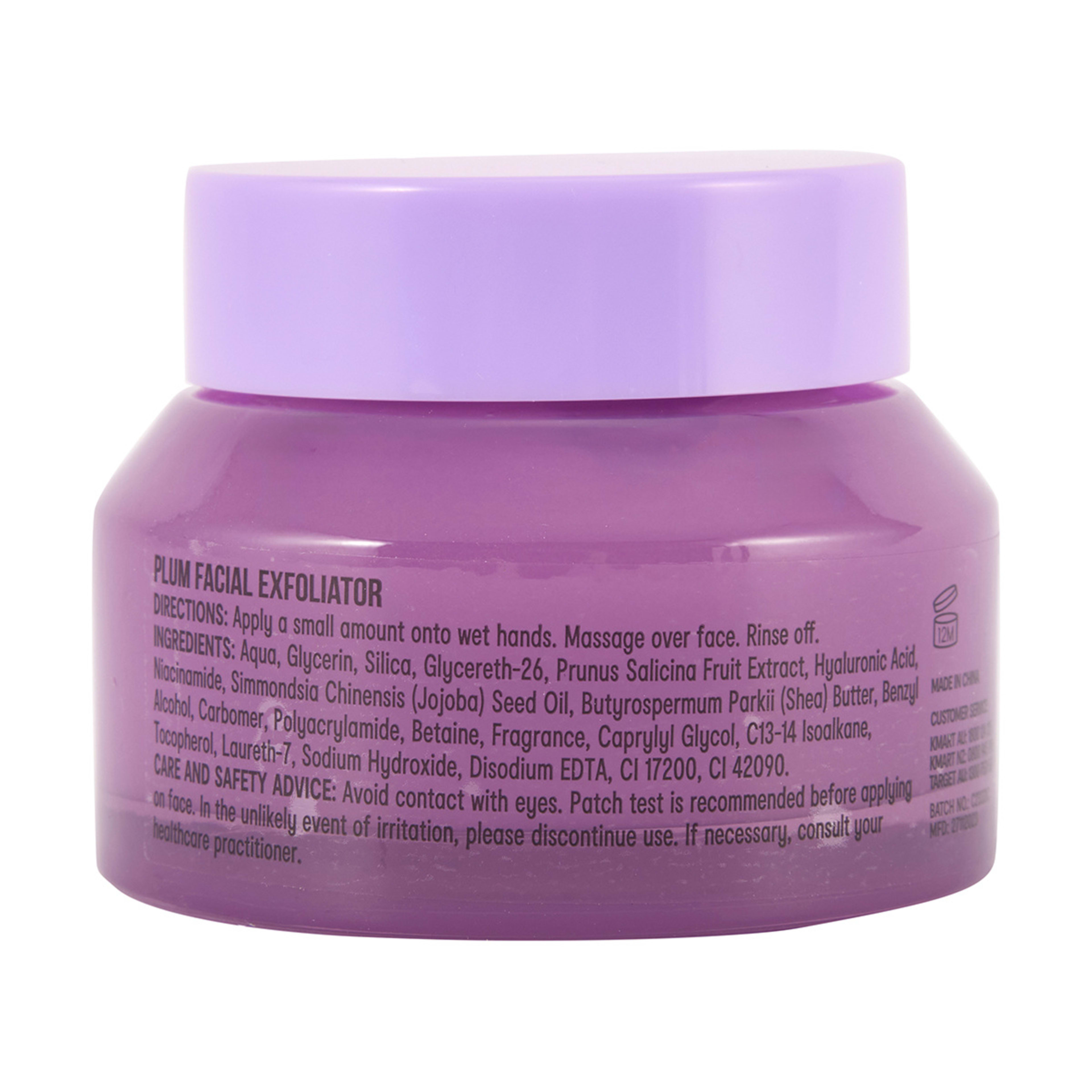 6 OXX Skincare Plum Facial Exfoliator 50ml - Niacinamide, Hyaluronic Acid and Plum Extract, 6 of 6