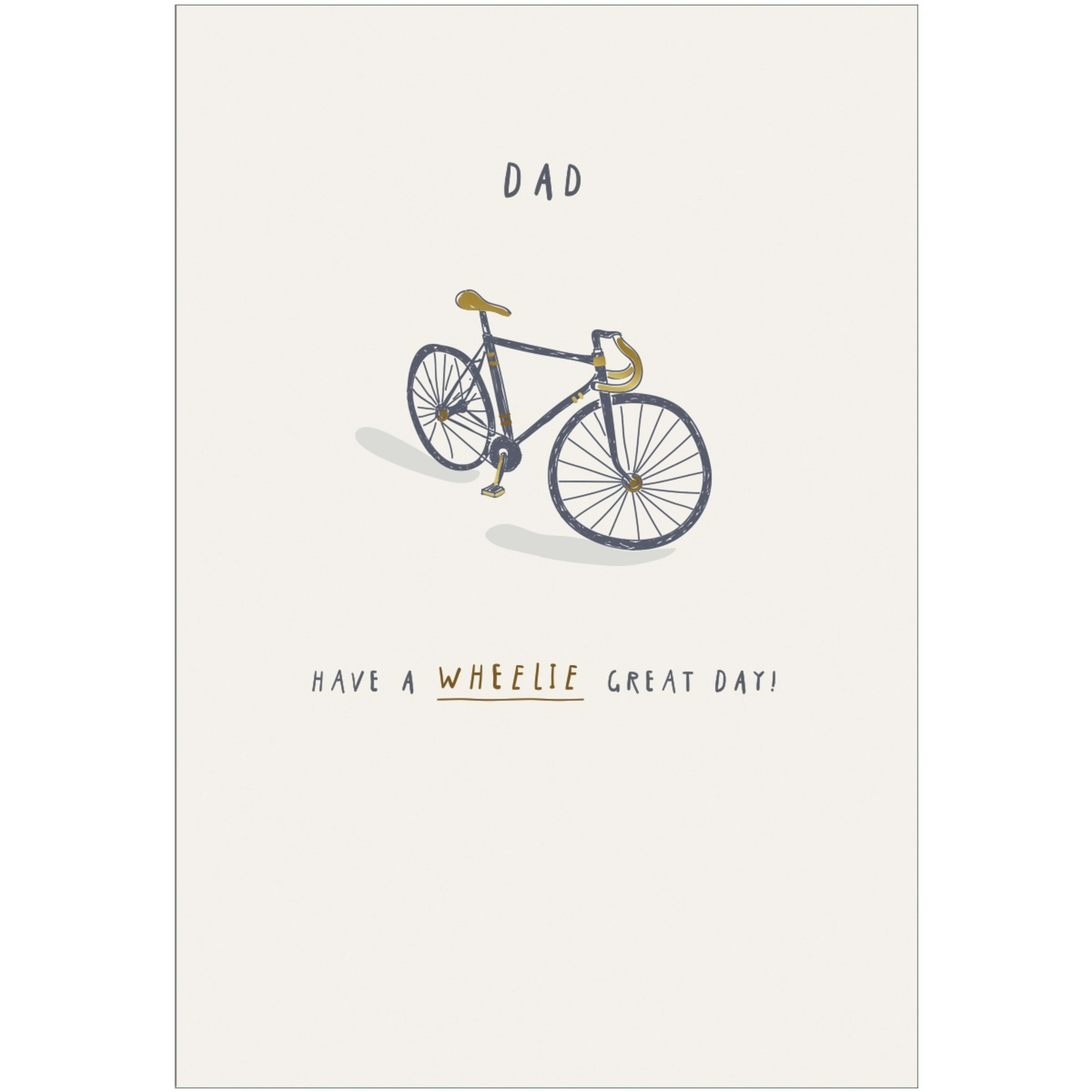 1 Hallmark Father's Day Card - Bicycle