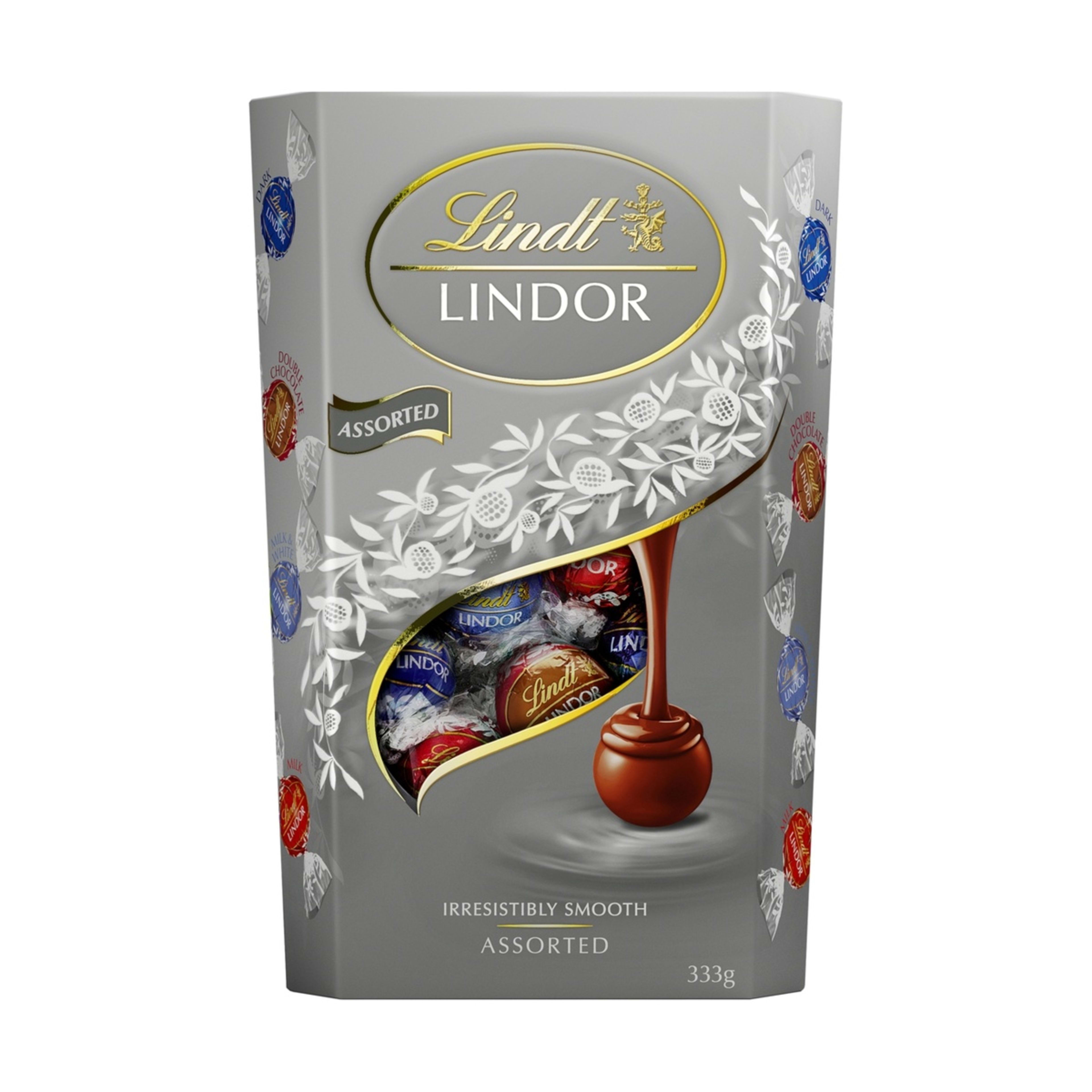 1 Lindt LINDOR Assorted Chocolate Cornet 333g, 1 of 7