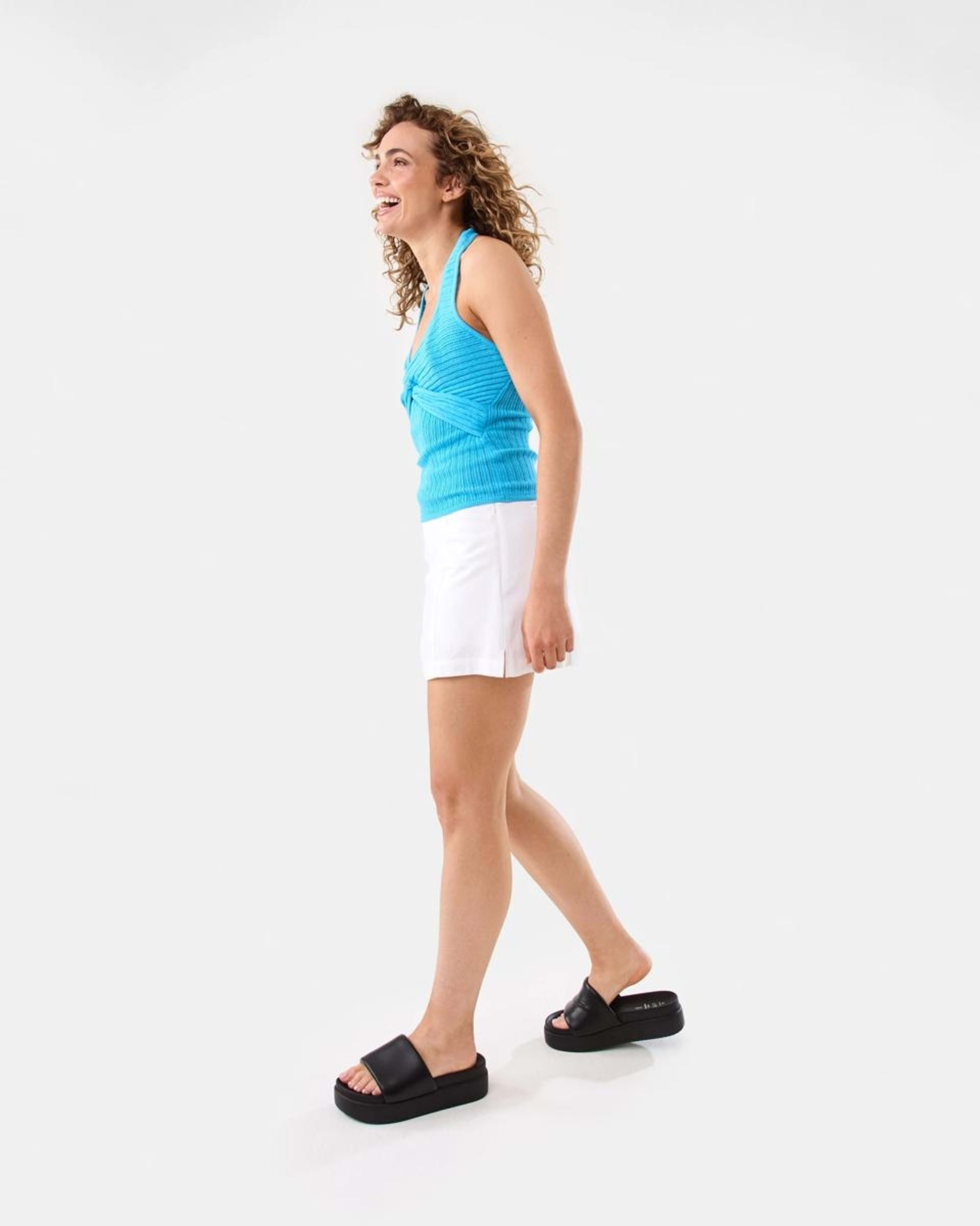 5 Linen Blend Mini Skort WHITE, 5 of 10