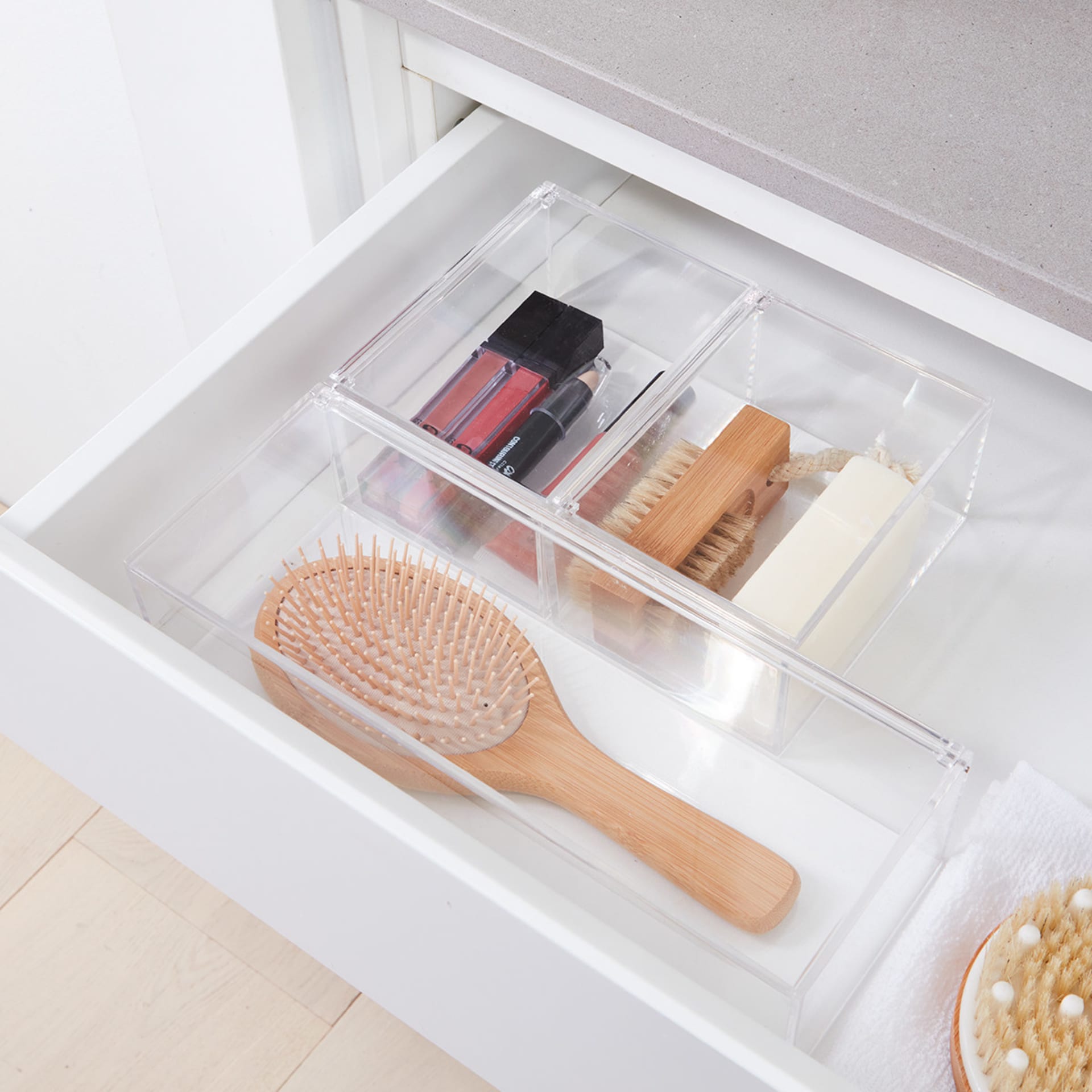 Set of 3 Clear Storage Boxes Kmart