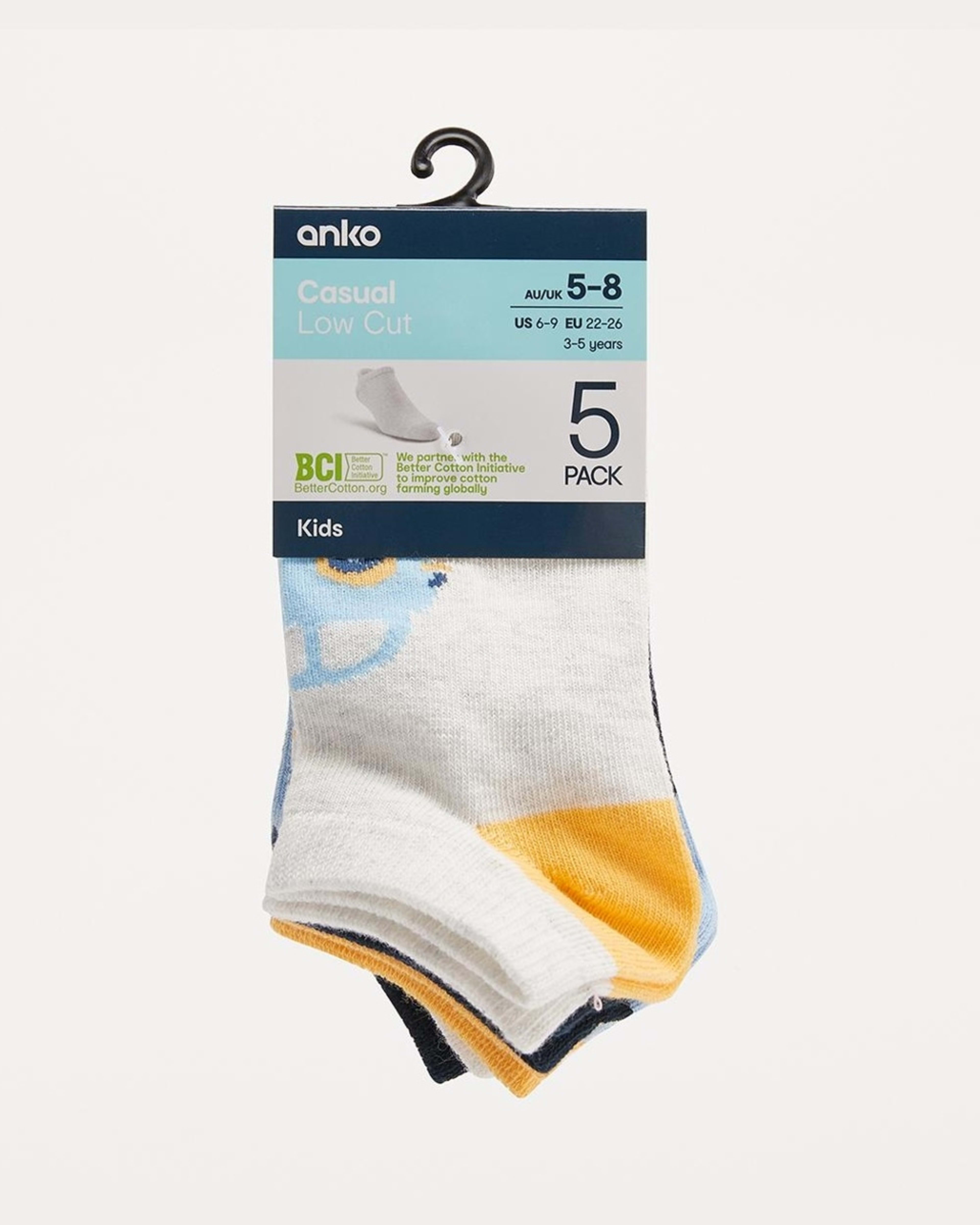 3 5 Pack Low Cut Socks Car, 3 of 3