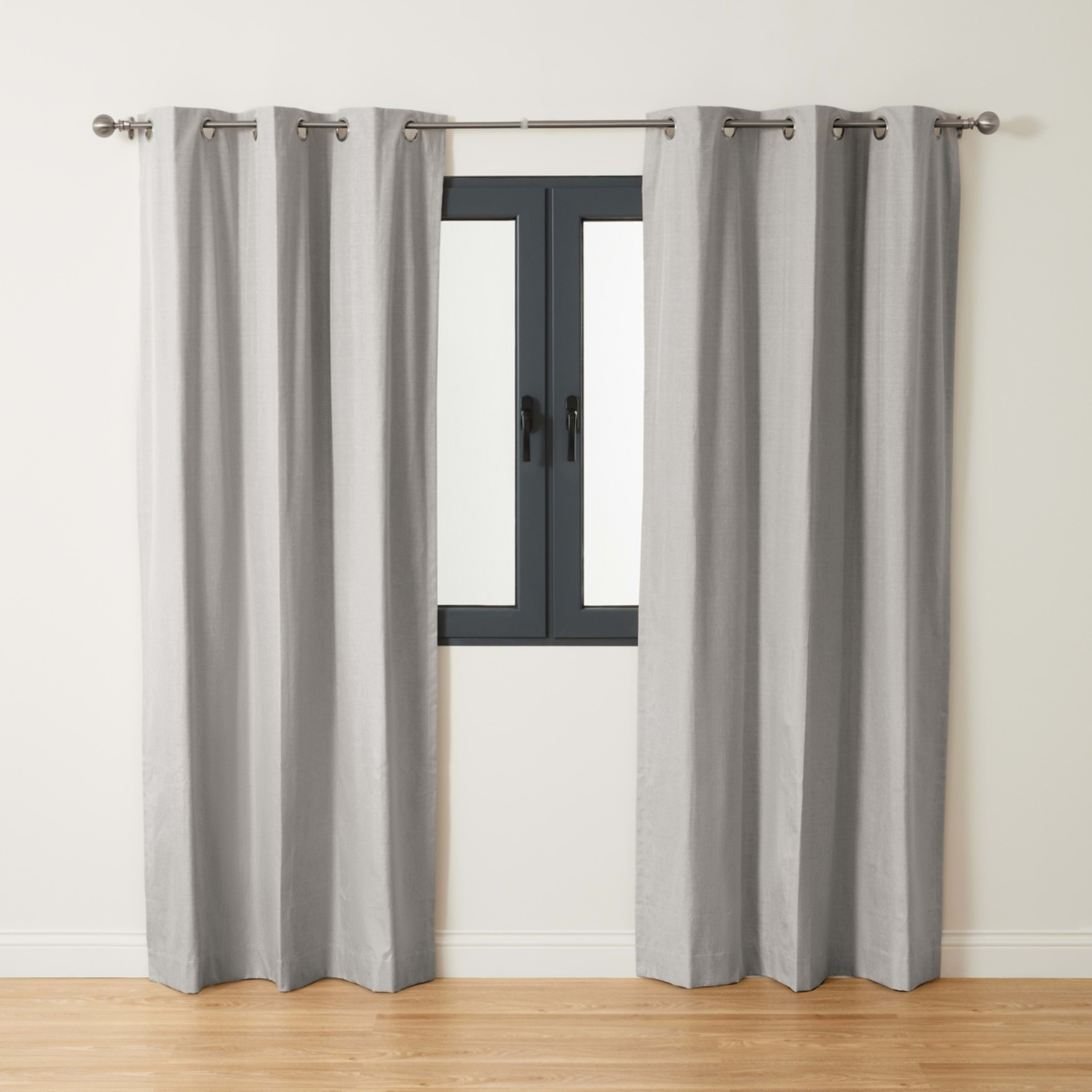 2 Monaco Eyelet Block Out Curtain - Taupe, 2 of 7