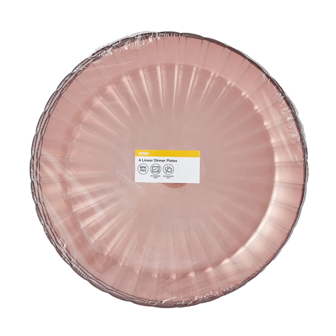 4 Pack Linear Dinner Plates Kmart