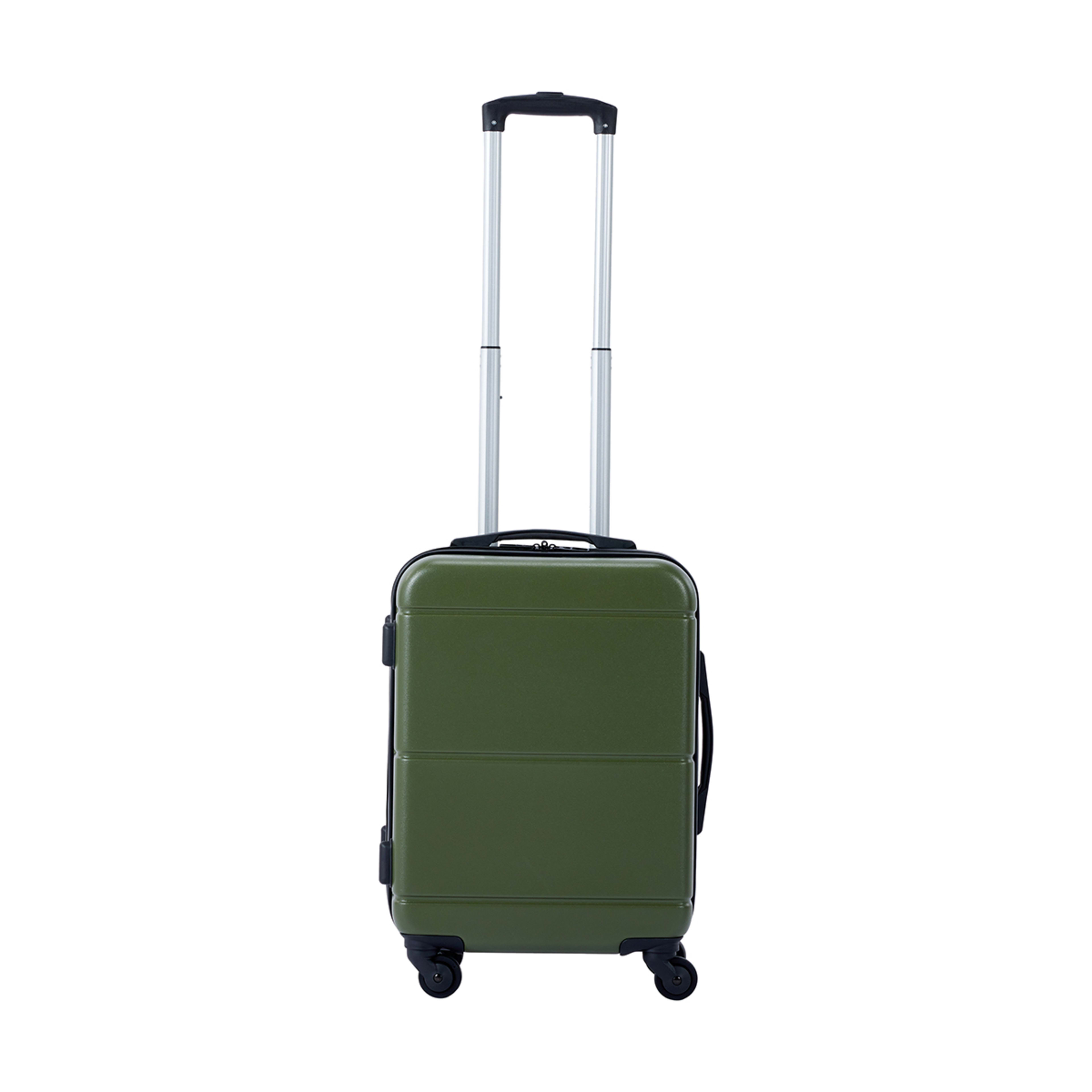 46cm Albany Hard Case 4 Wheels Olive Kmart
