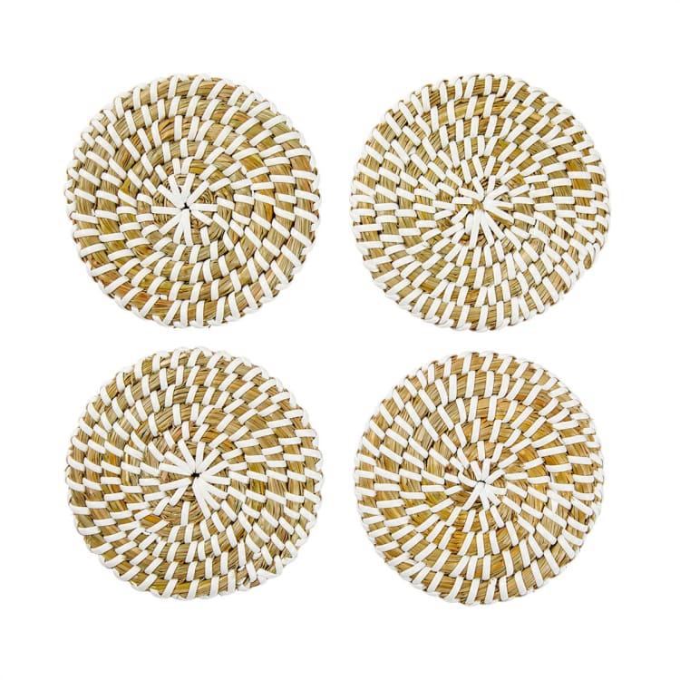 4 Pack White Coil Coasters Kmart