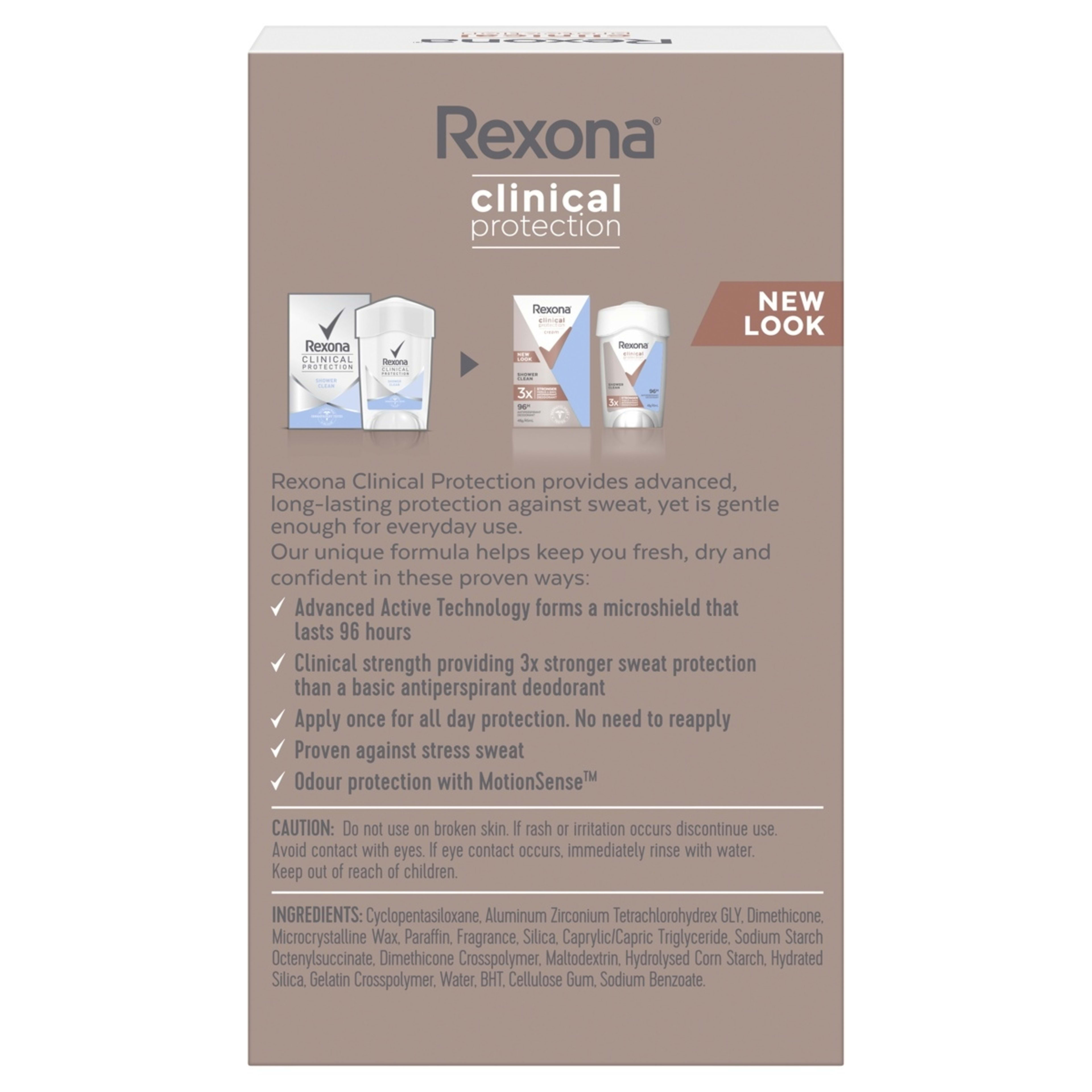 2 Rexona Shower Clean Clinical Protection Antiperspirant 45ml, 2 of 10