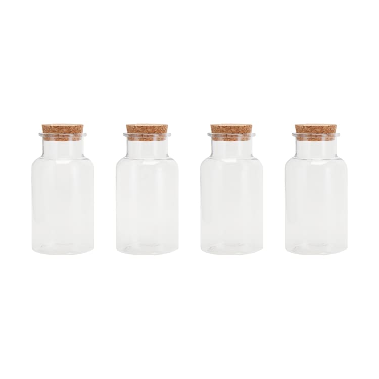 4 Pack Candy Jars with Cork Lids Kmart